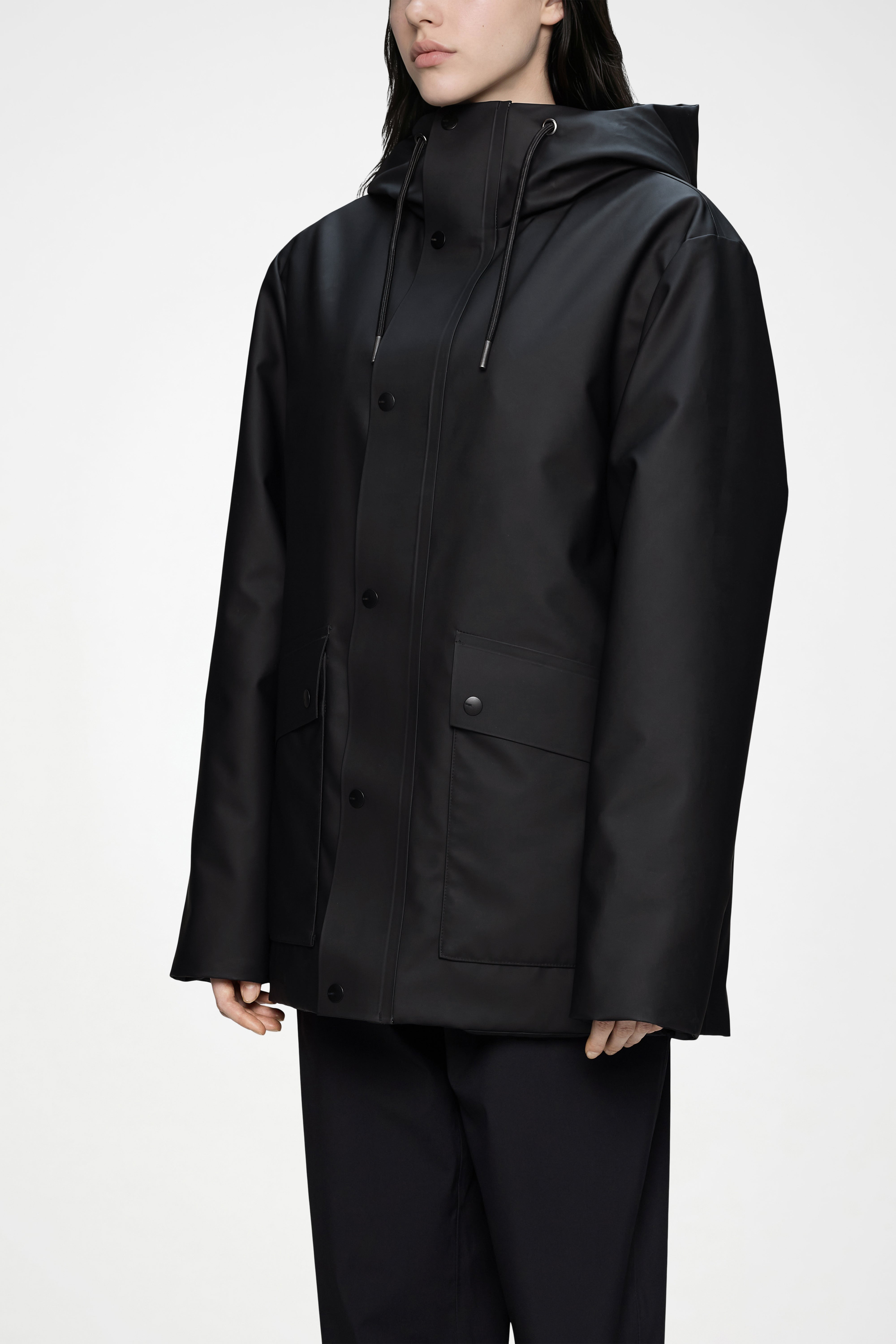 RAINS Nome Parka Black Jacket