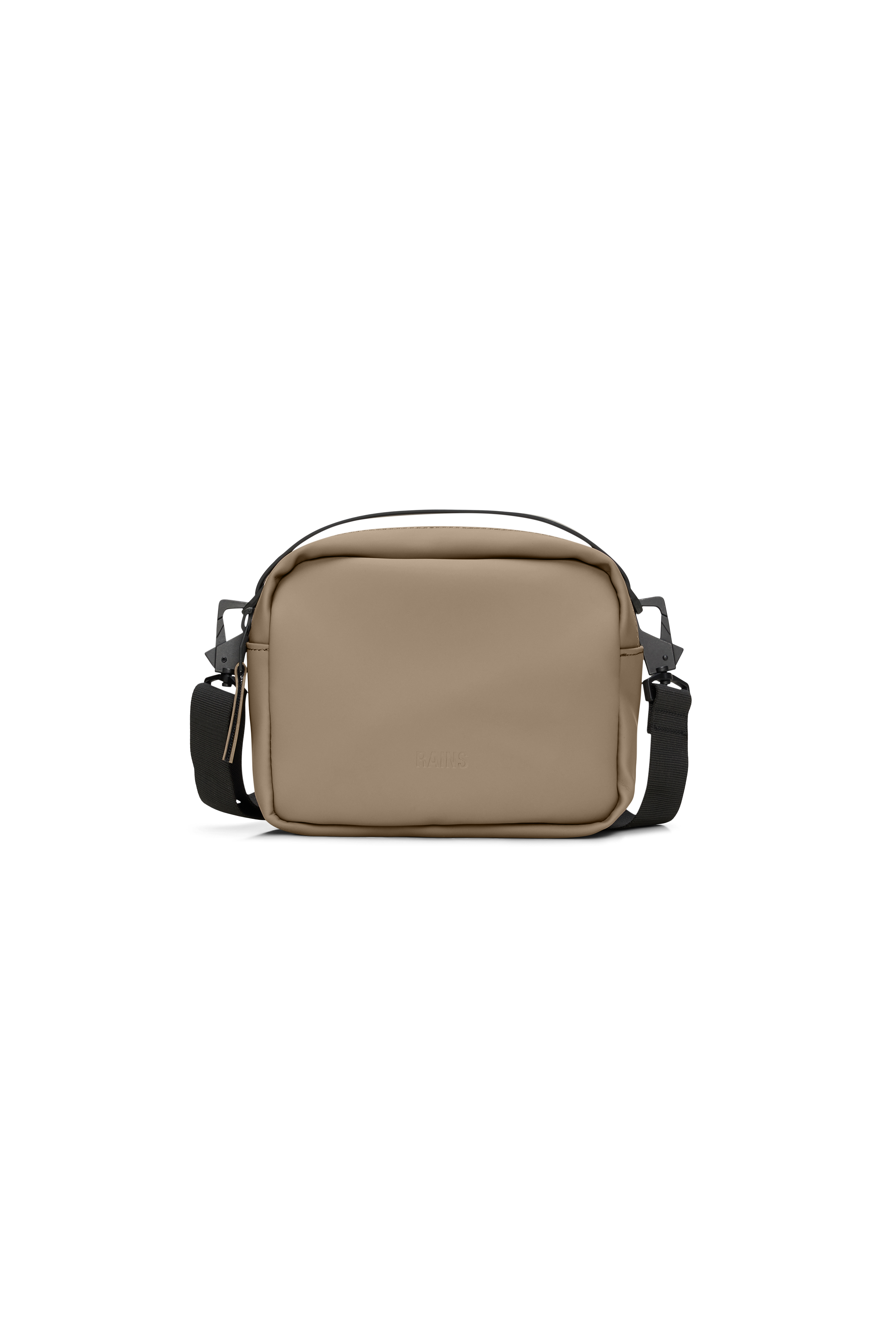 RAINS Box Bag Beige Crossbody
