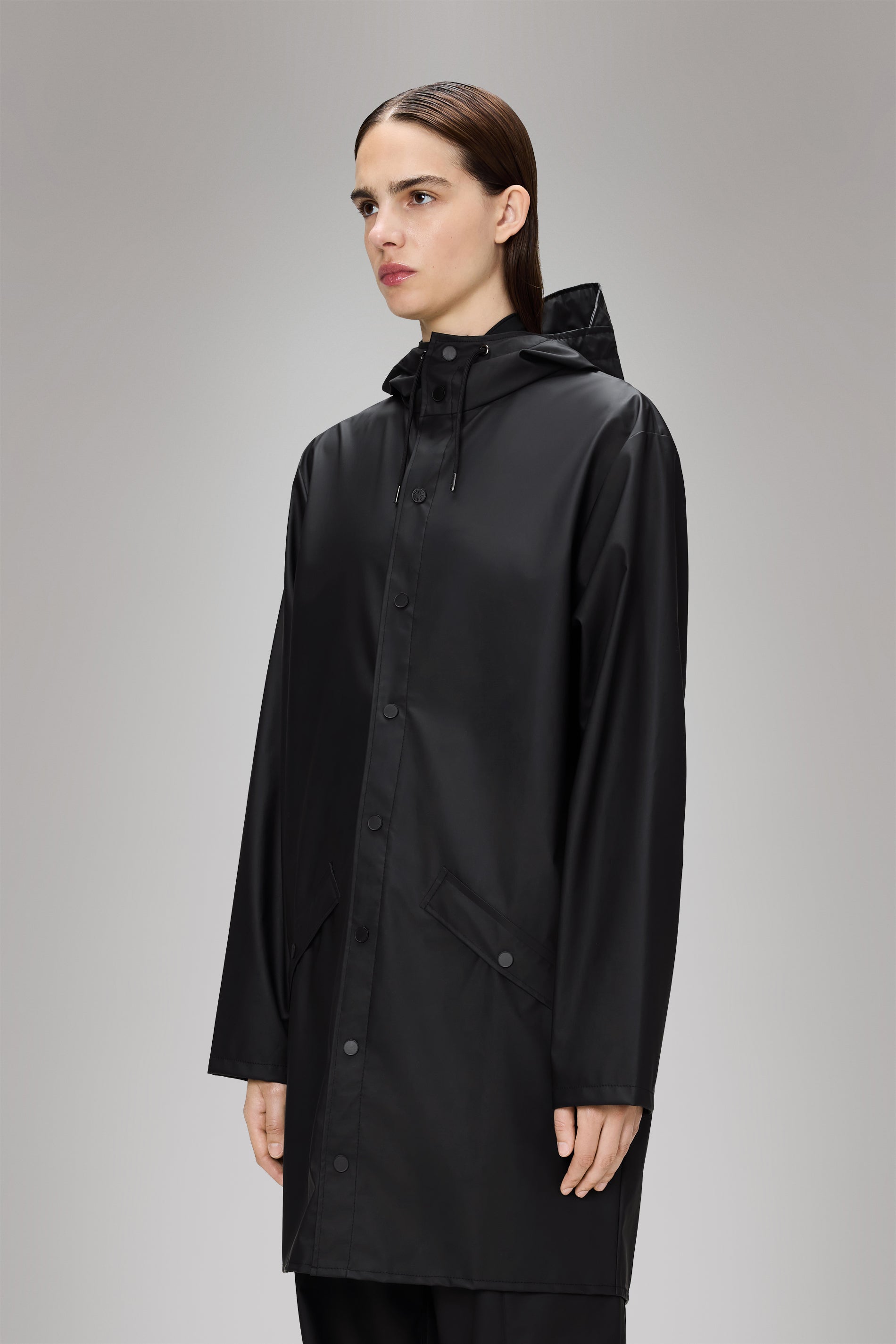 RAINS Long Jacket Black Jacket