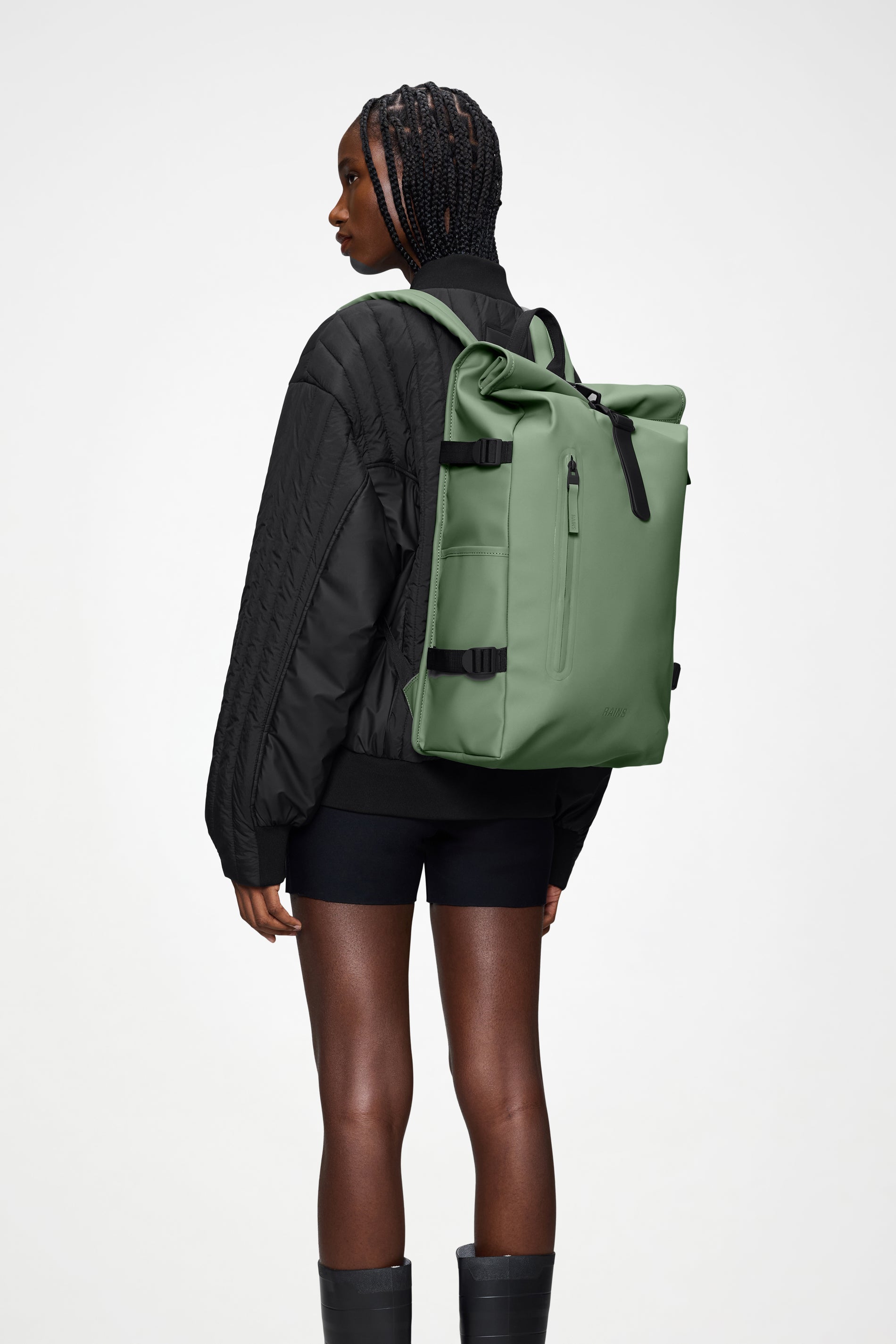 RAINS Rolltop Rucksack Large Well 23L H63 x D14 x W32 cm Backpack