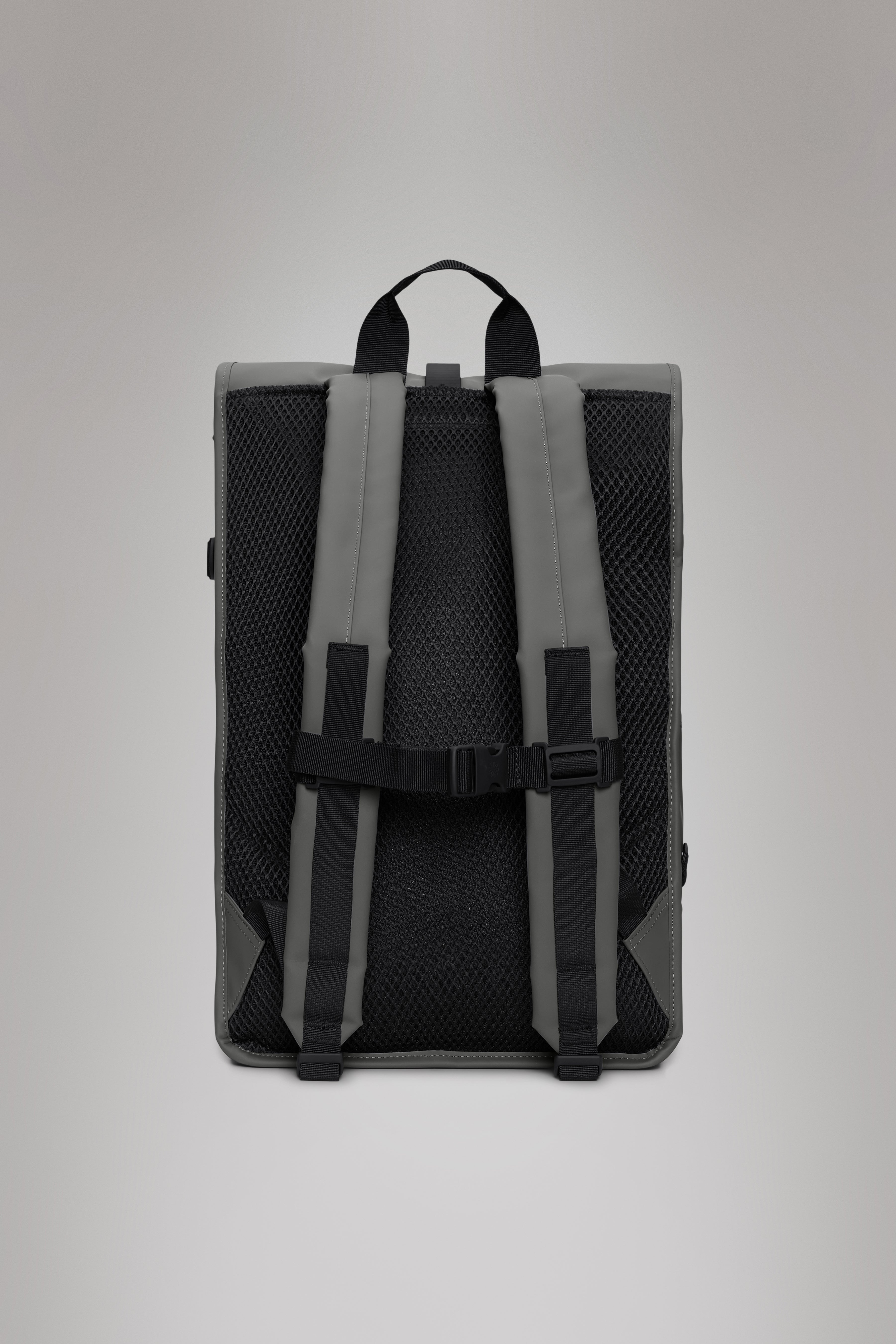 RAINS Rolltop Rucksack Large Grey Backpack