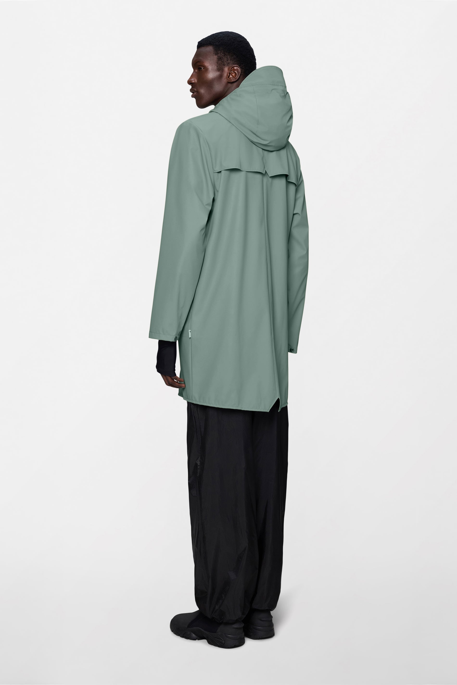 RAINS Long Jacket Sage Jacket