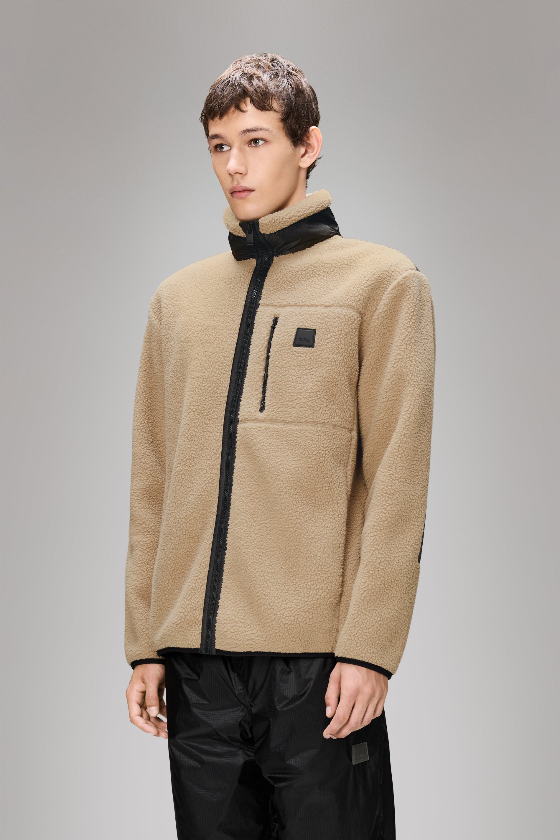 Rains Yermo Fleece Jacket Beige Jacket