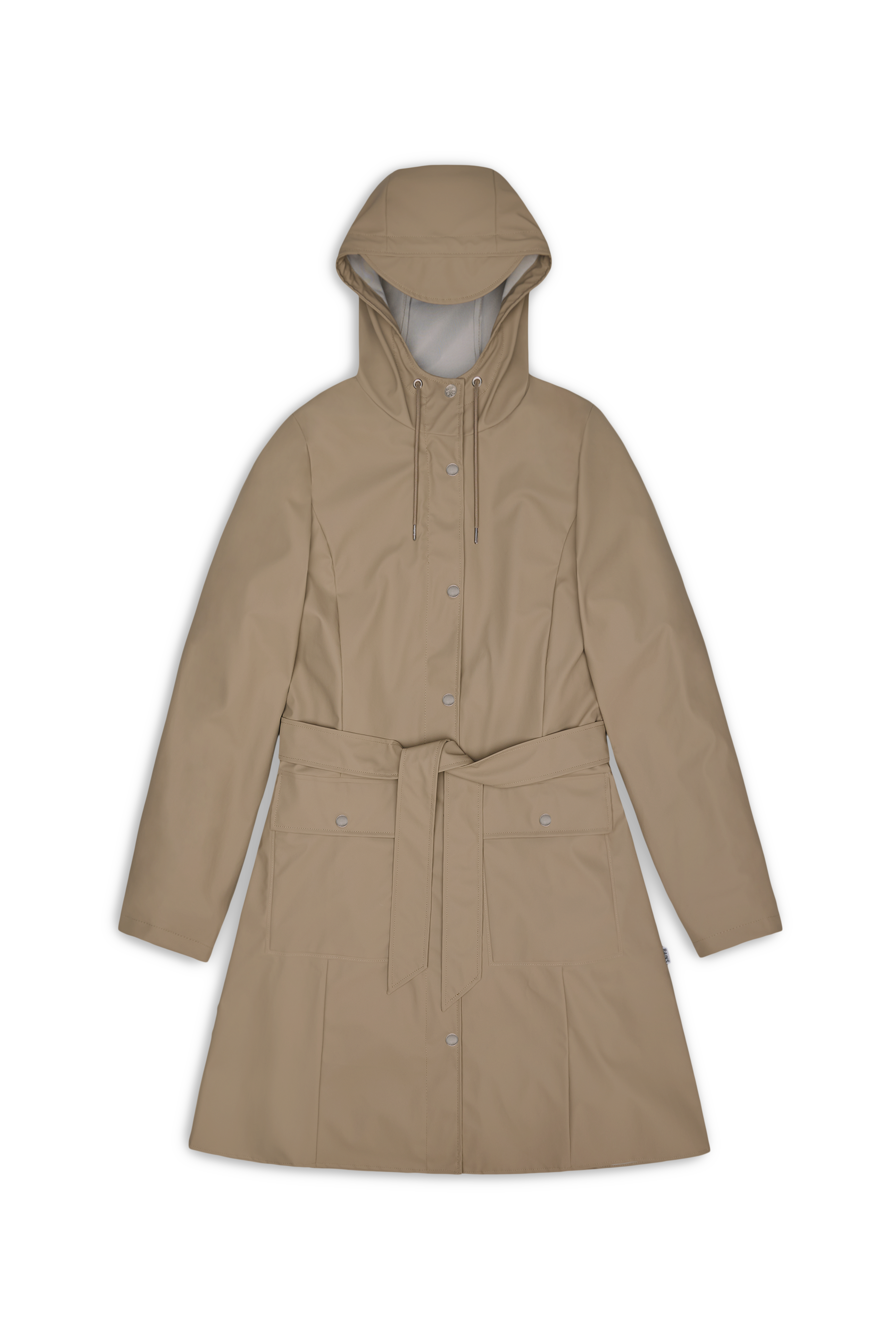 RAINS Curve Long Jacket
Beige Jacket
