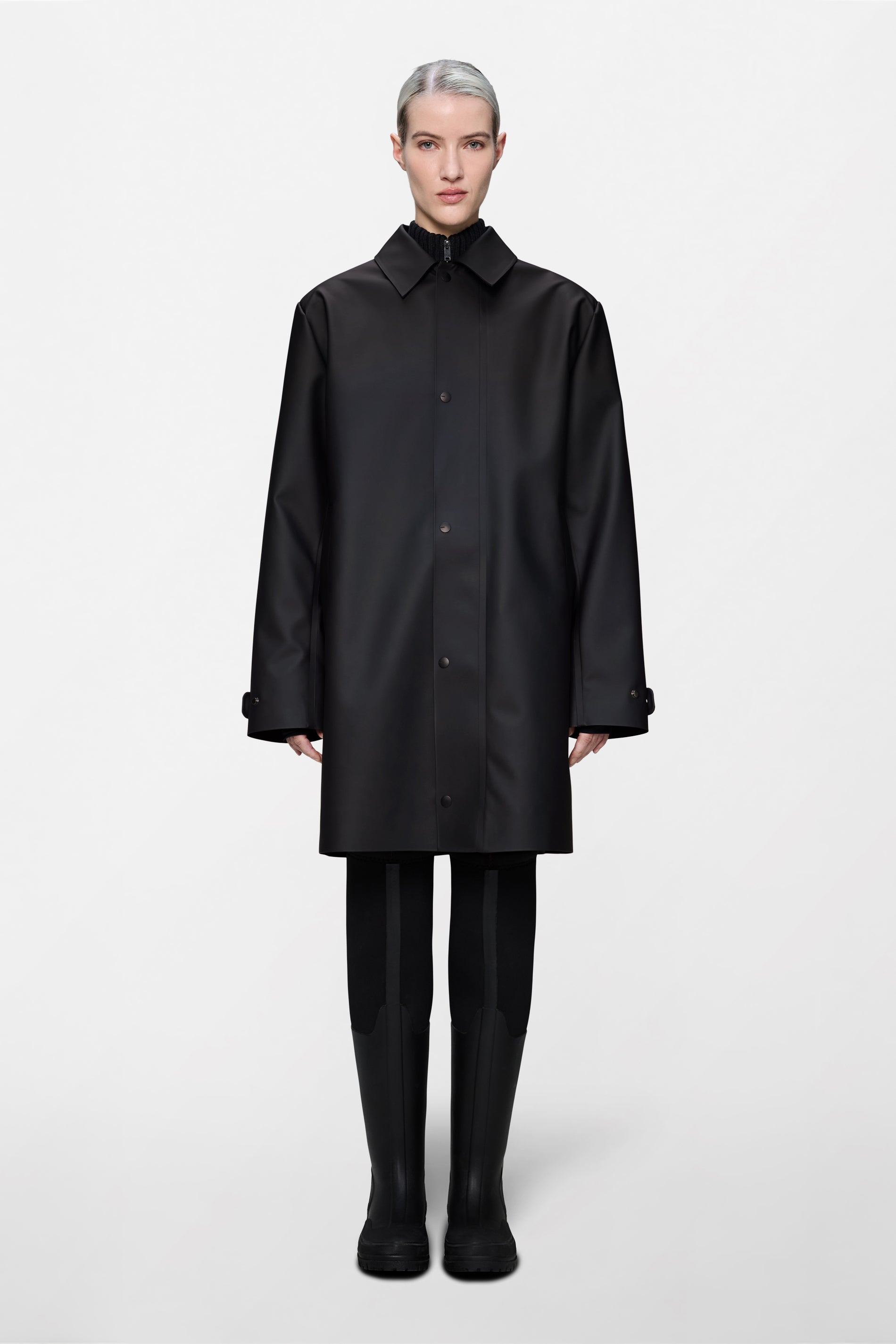 RAINS Nara Long Jacket Black Jacket