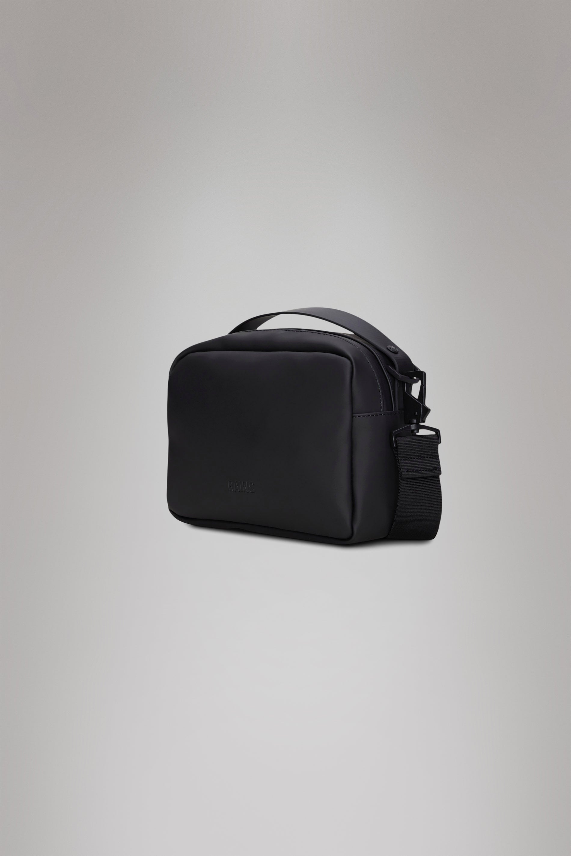 RAINS Box Bag Black Crossbody