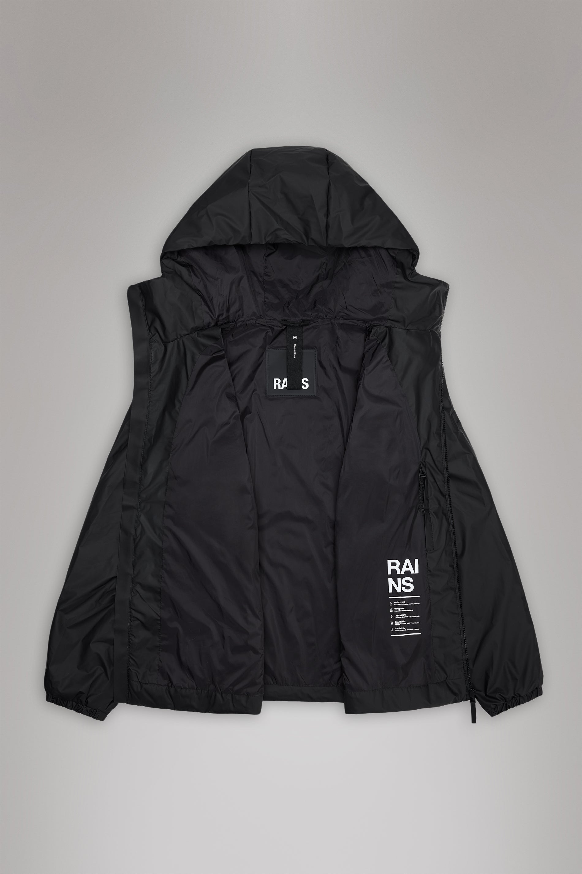 RAINS Lohja Insulated Jacket Black Jacket