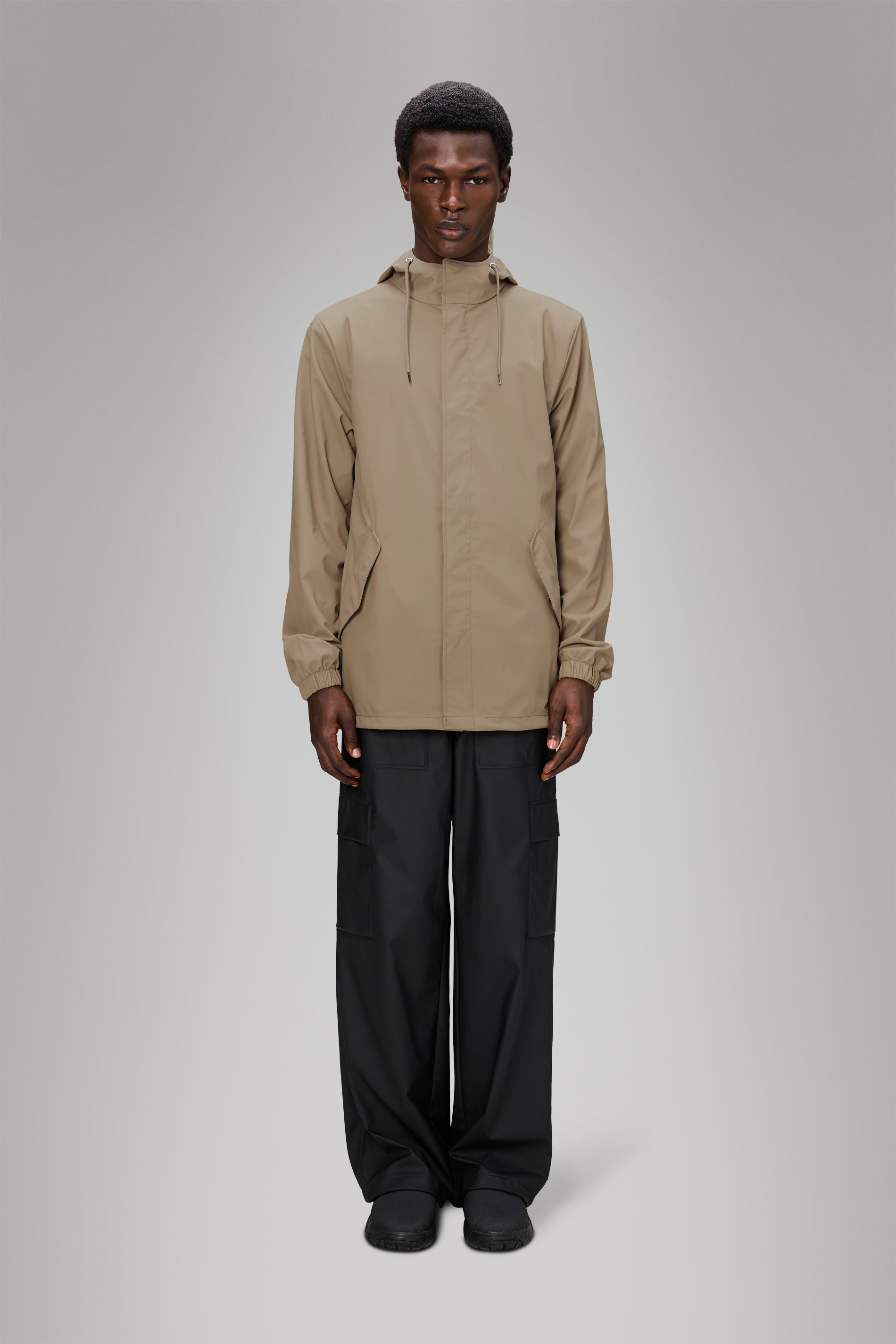 RAINS Fishtail Jacket Beige Jacket