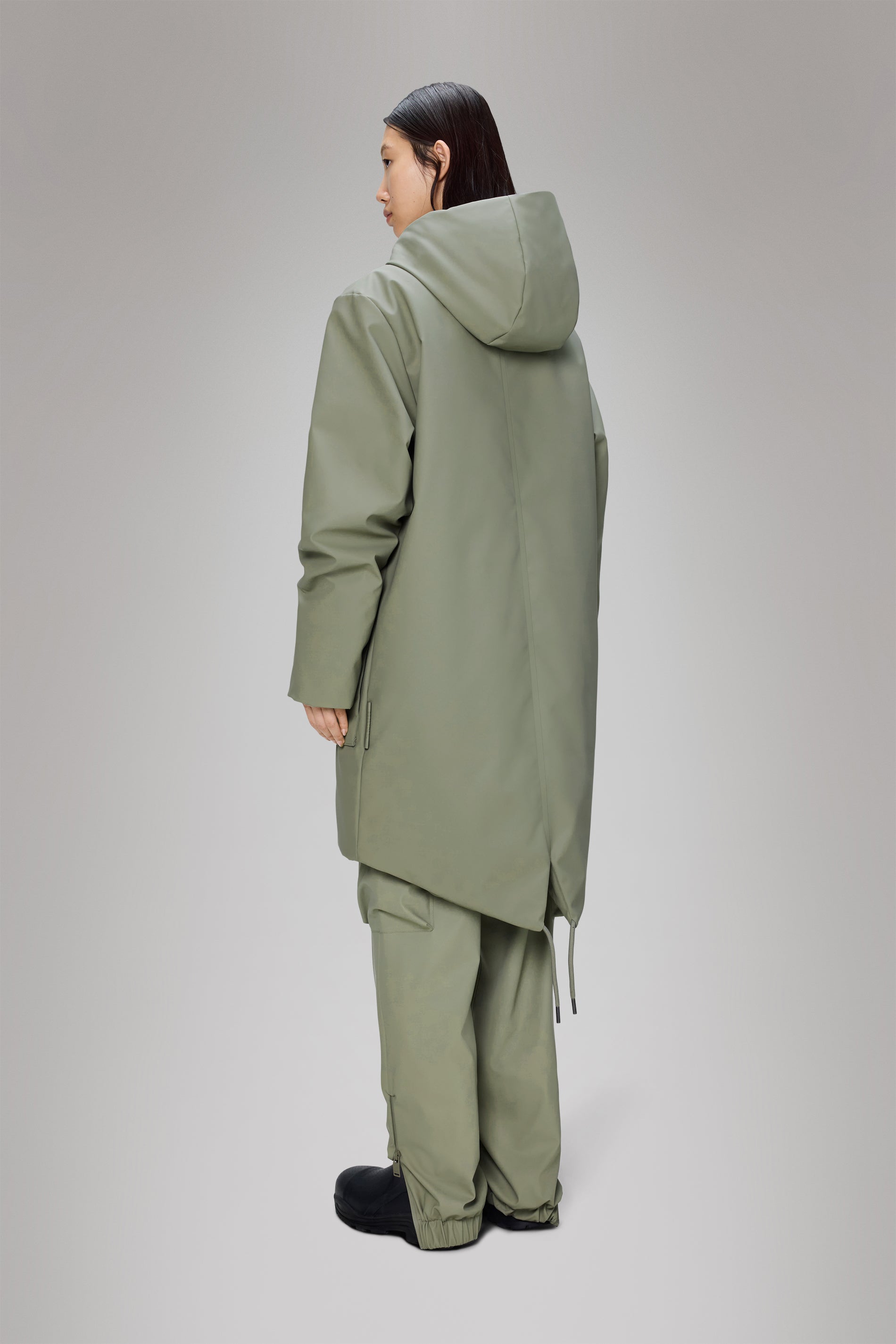 Rains Nome Long Parka Drift Jacket