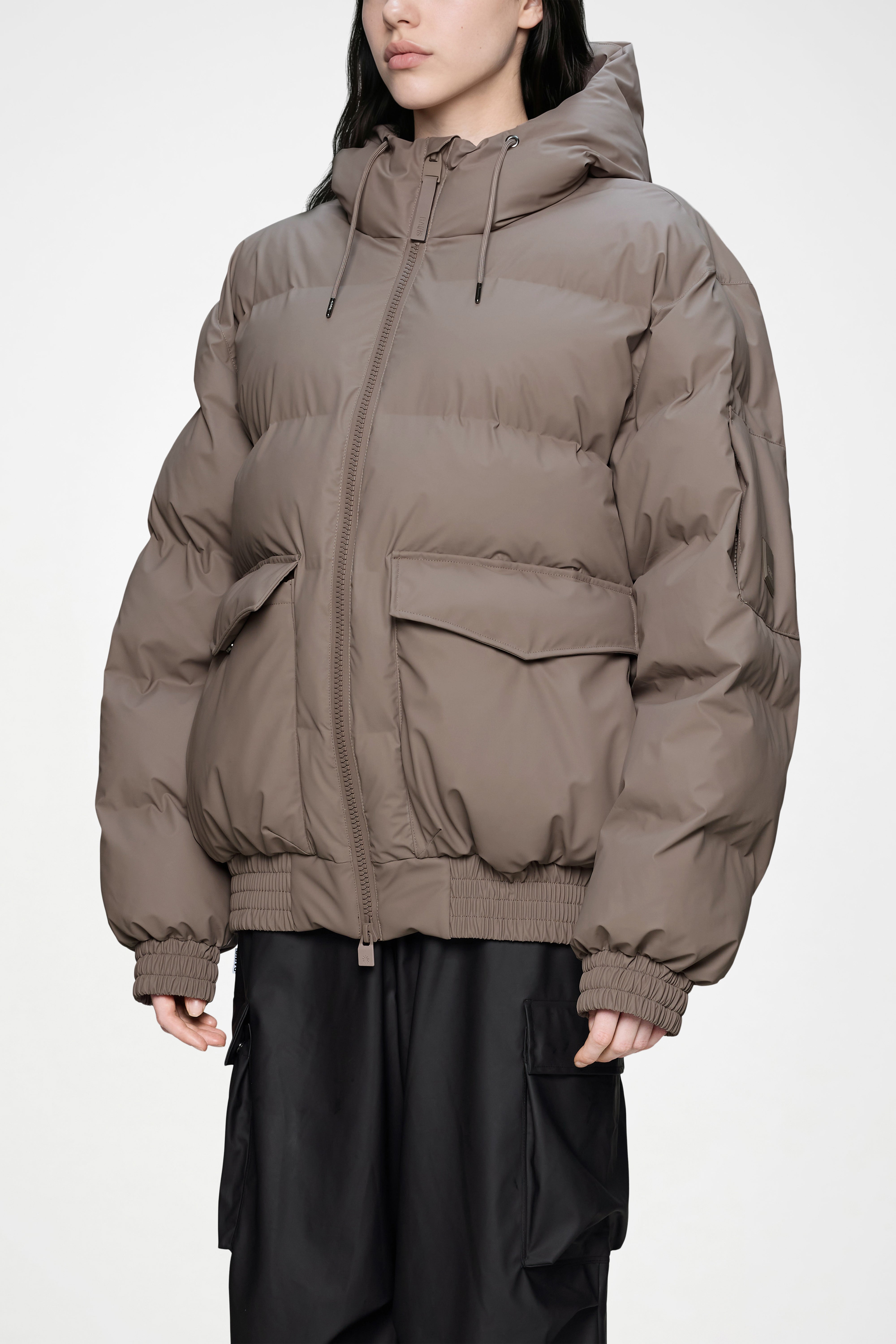 RAINS Alta Bomber Puffer Jacket Cinder Jacket