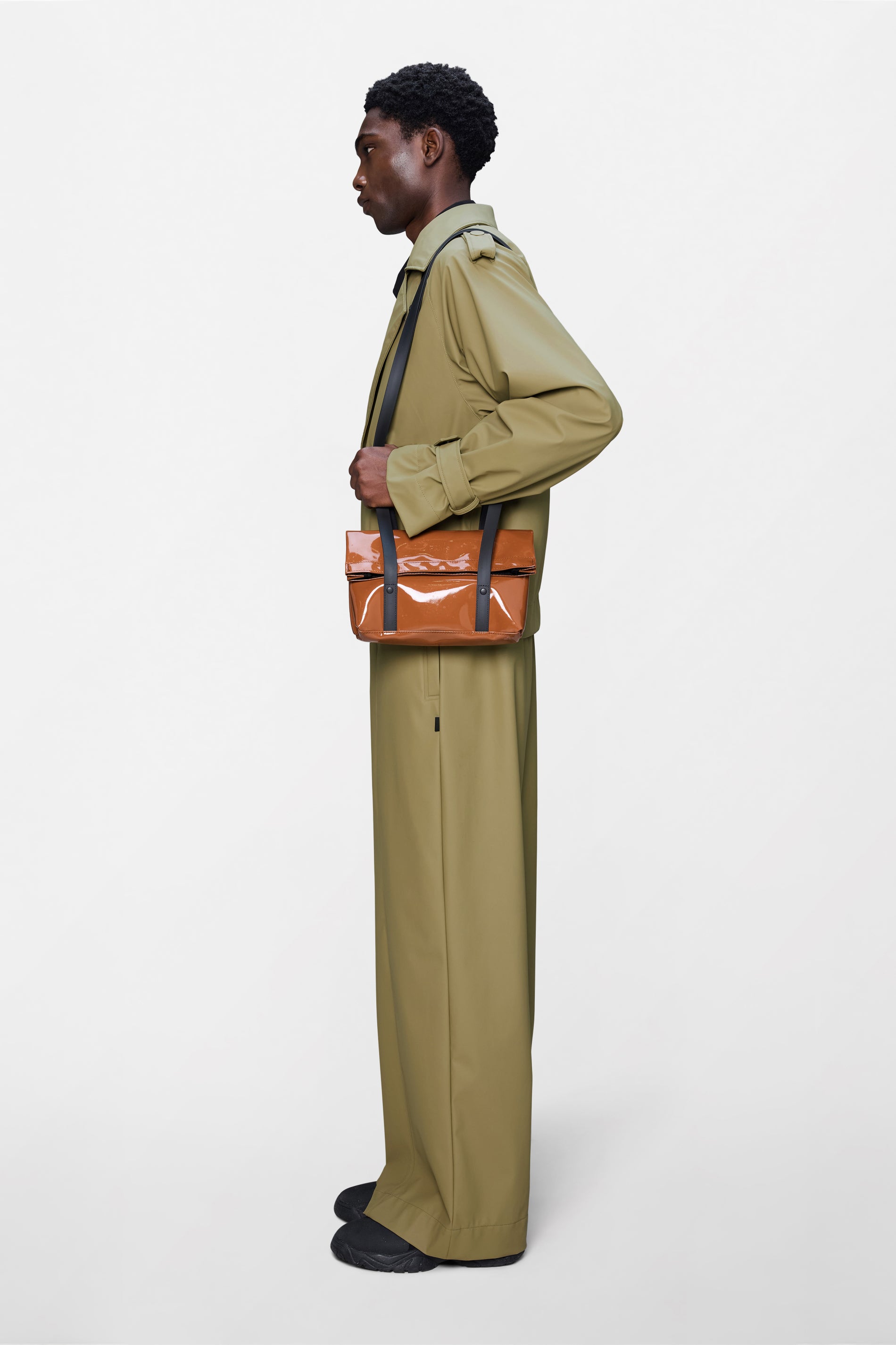 RAINS 2 Strap Crossbody Bag Ochre 17L H17 x D9 x W25 cm Crossbody
