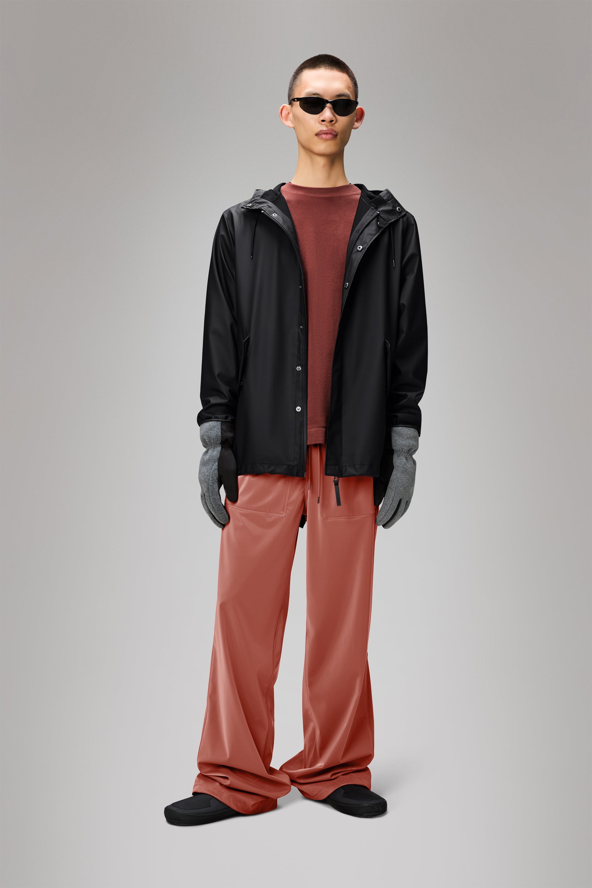 RAINS Fishtail Jacket Black Jacket