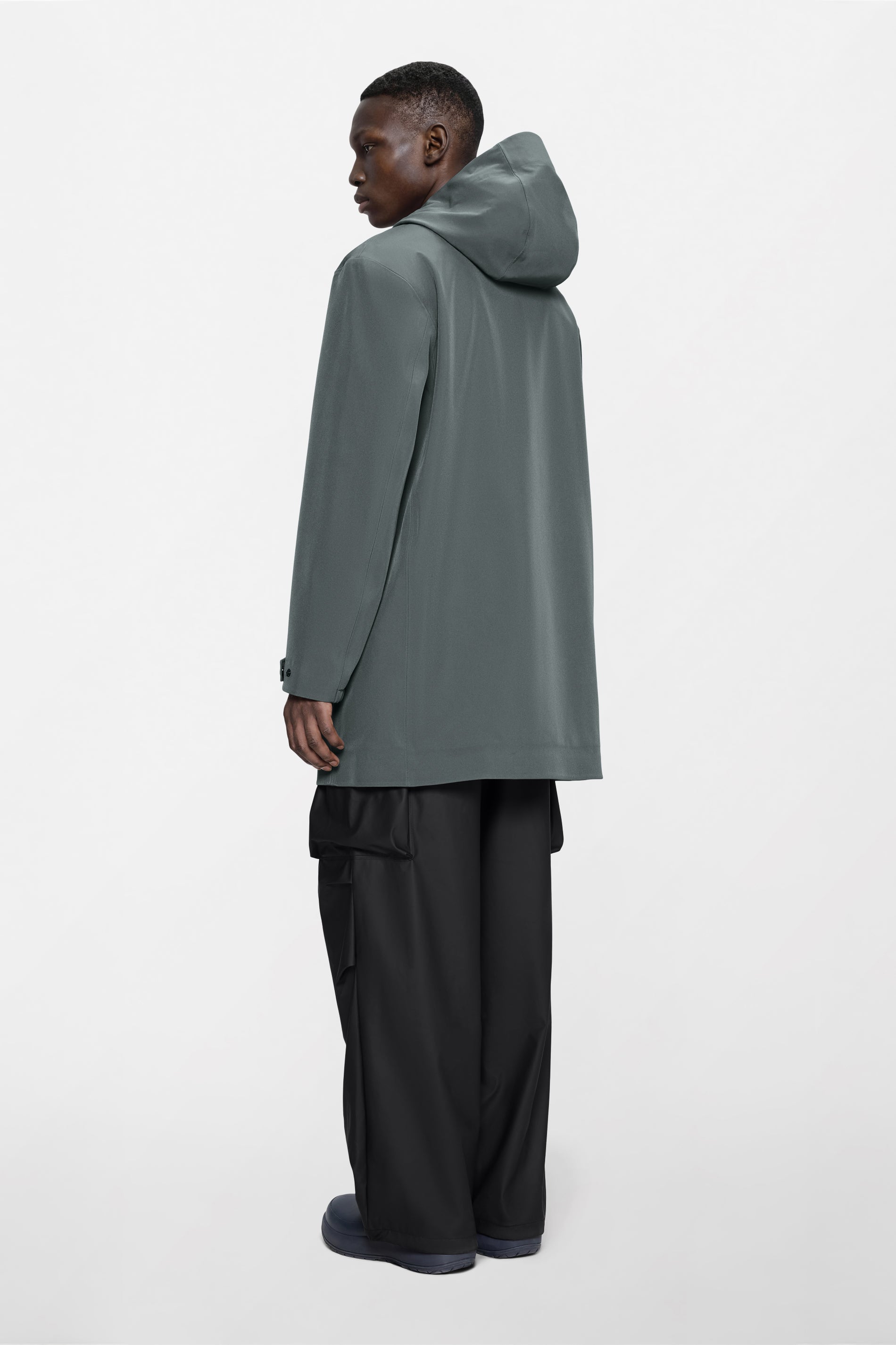 RAINS Suva Softshell Long Jacket Dark Grey Jacket
