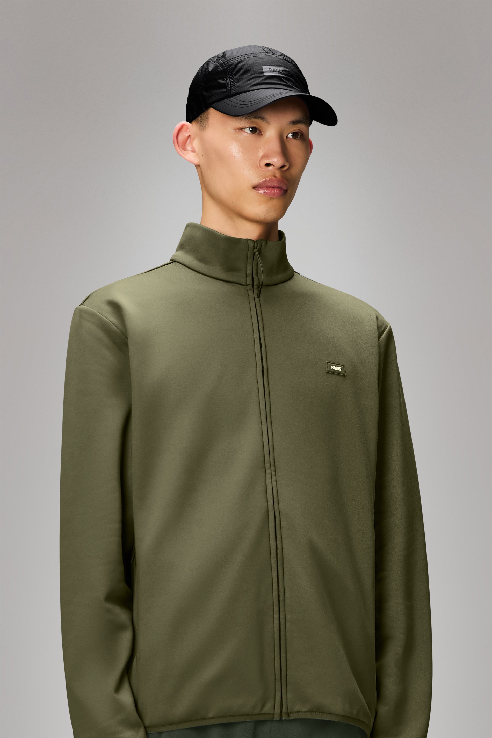 RAINS 5 Panel Ripstop Cap Black Headwear