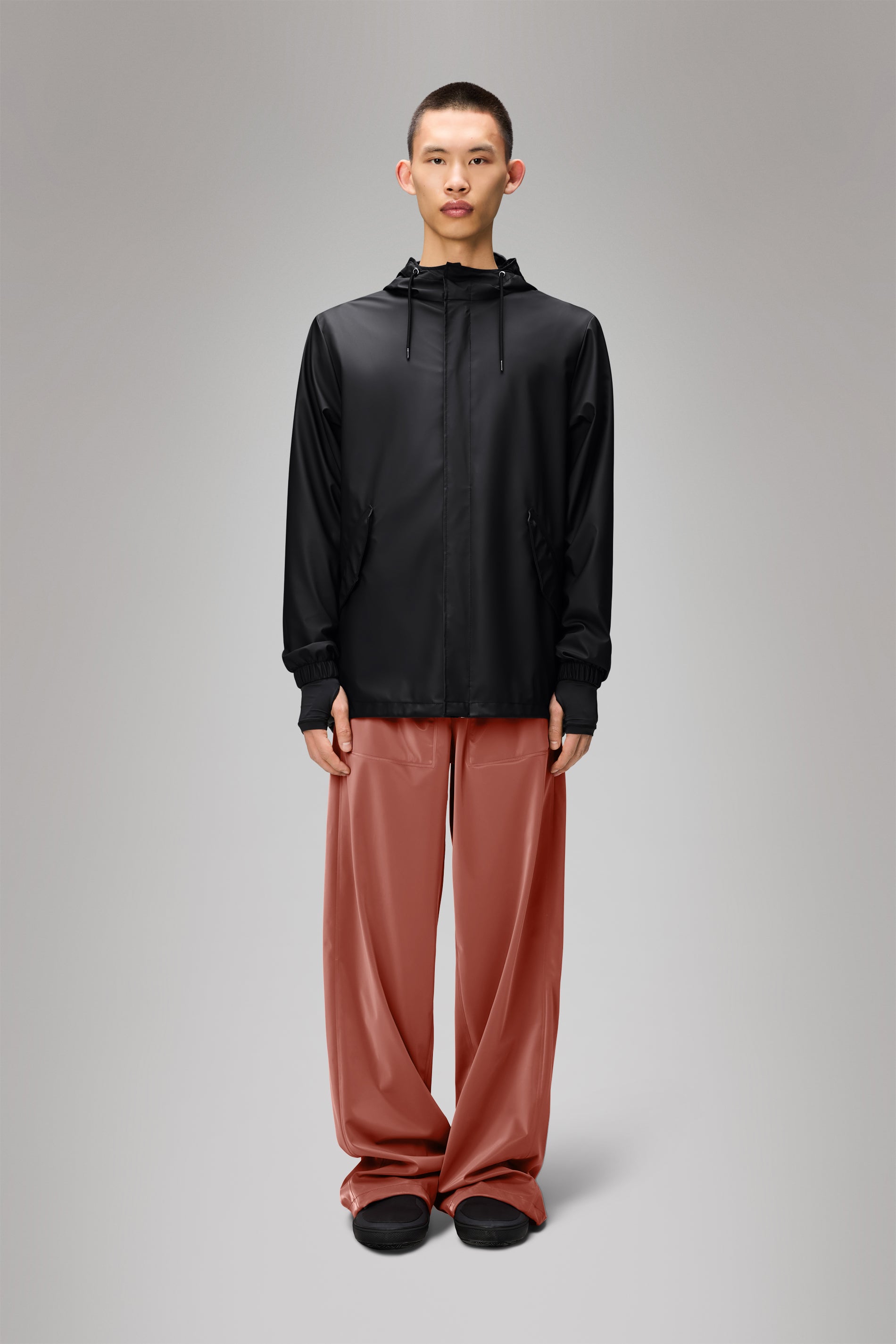 RAINS Fishtail Jacket Black Jacket