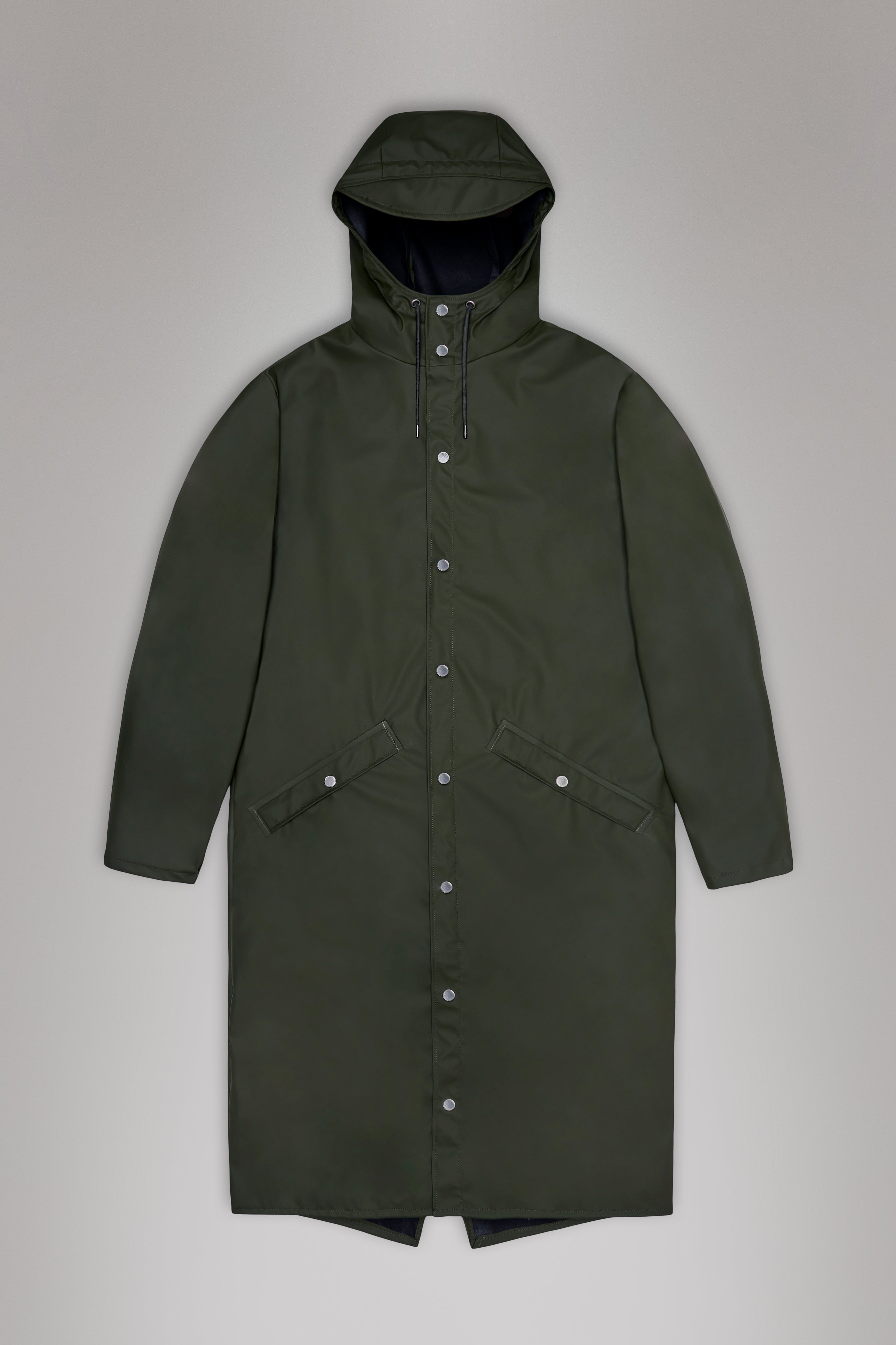 RAINS Longer Jacket Green Jacket