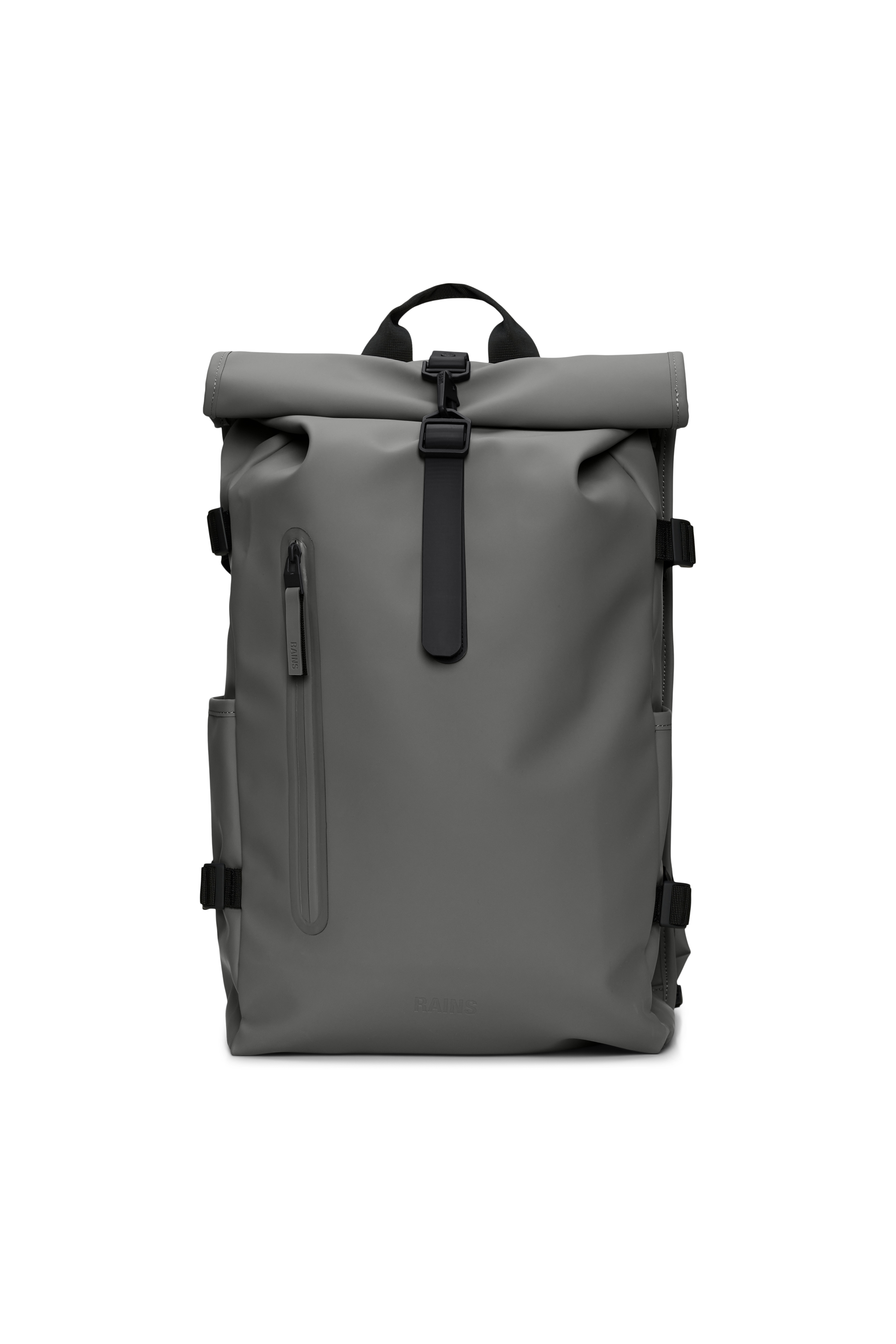 RAINS Rolltop Rucksack Large Grey Backpack