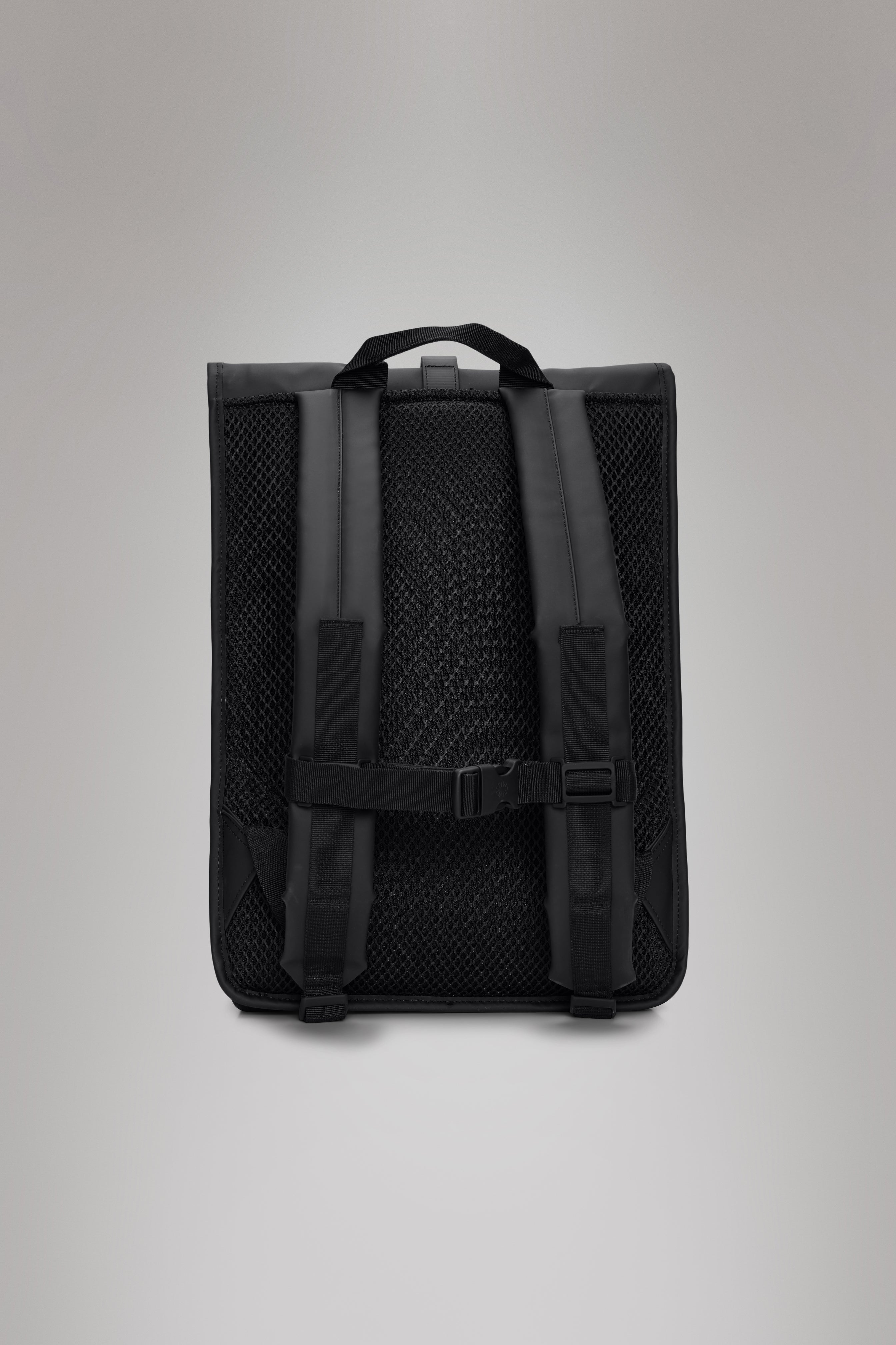 RAINS Rolltop Rucksack Black Backpack