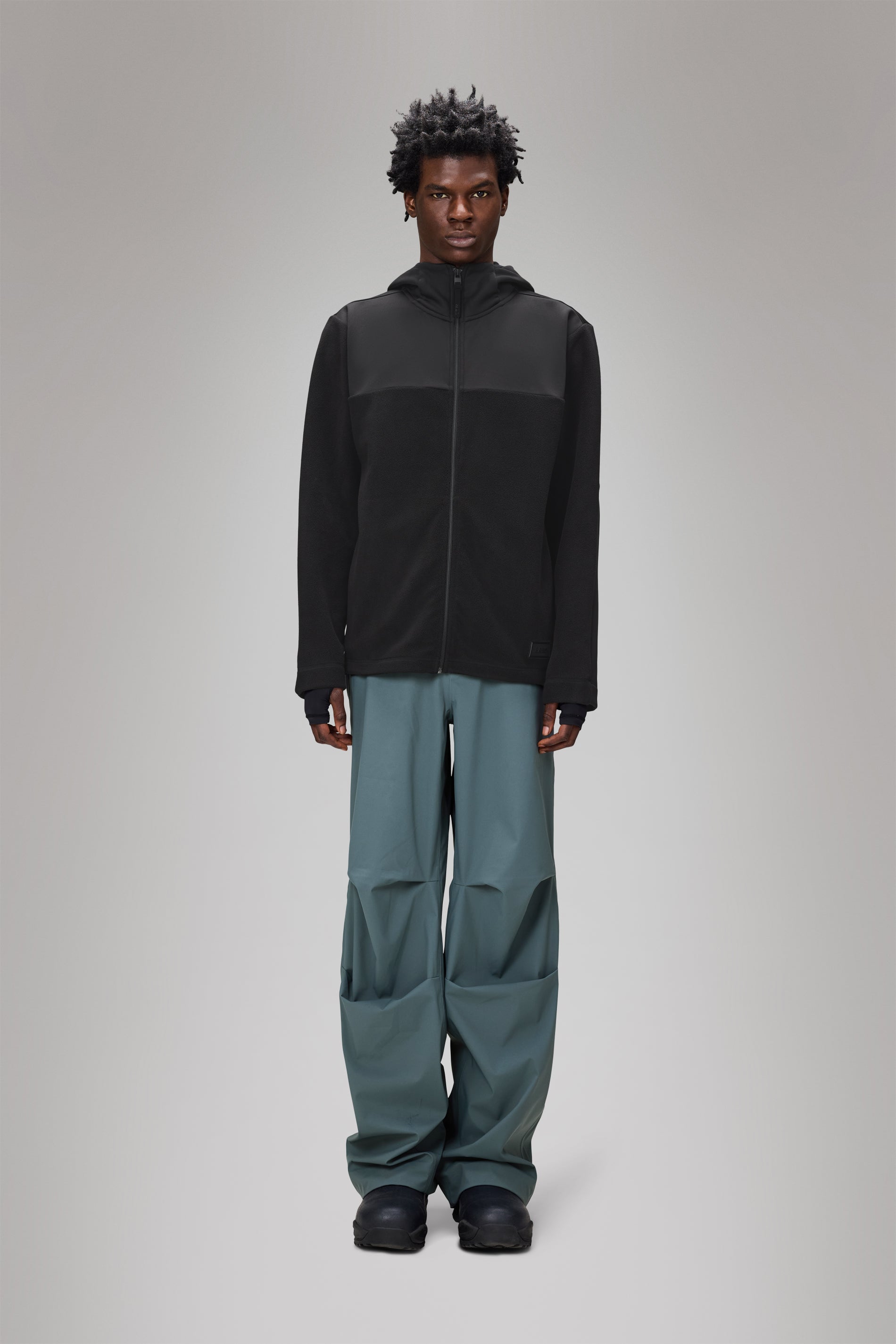 RAINS Sintra Fleece Reverse Jacket Black Jacket