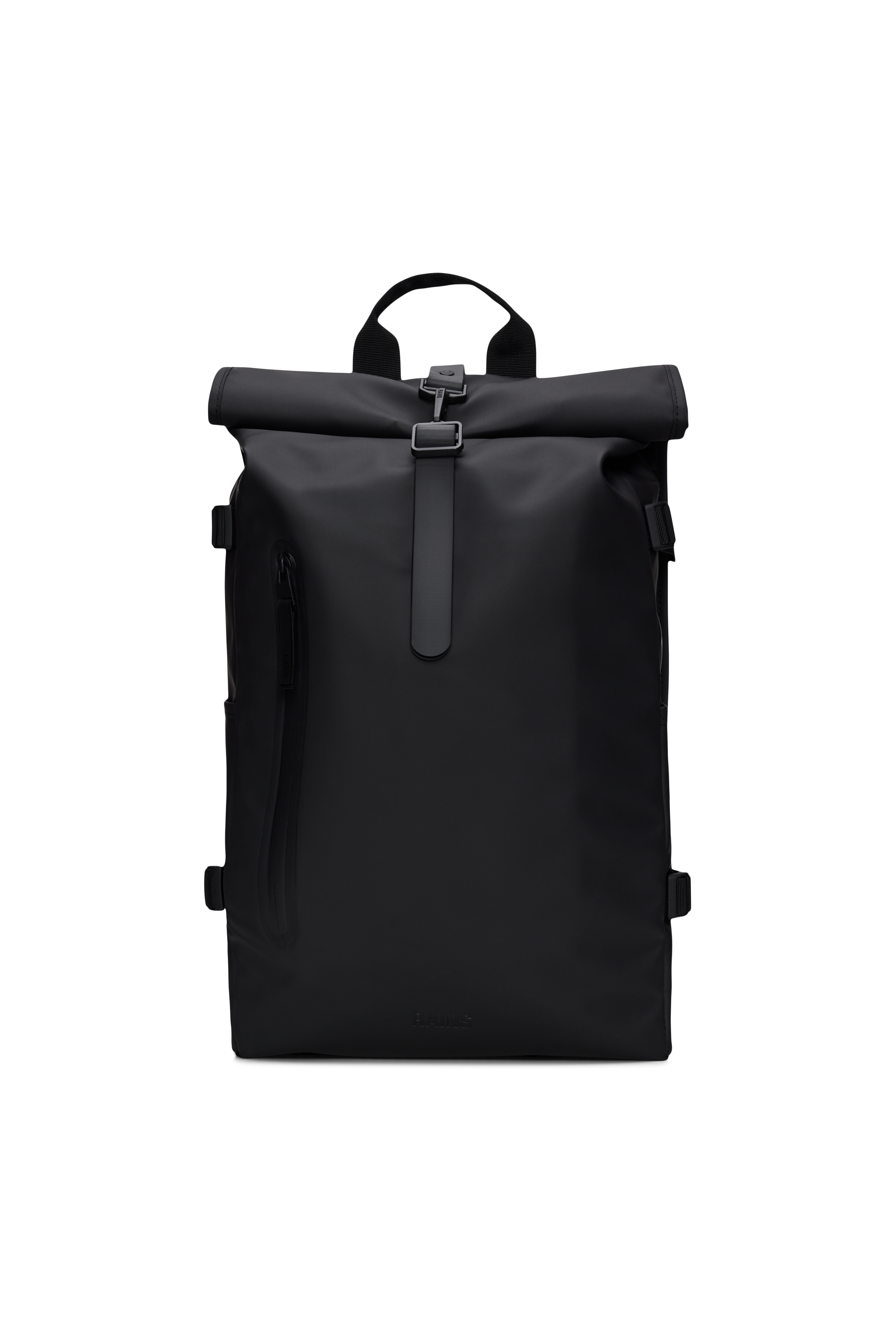Rains Rolltop Rucksack Large Black 28L H63 x D14 x W32 cm Backpack