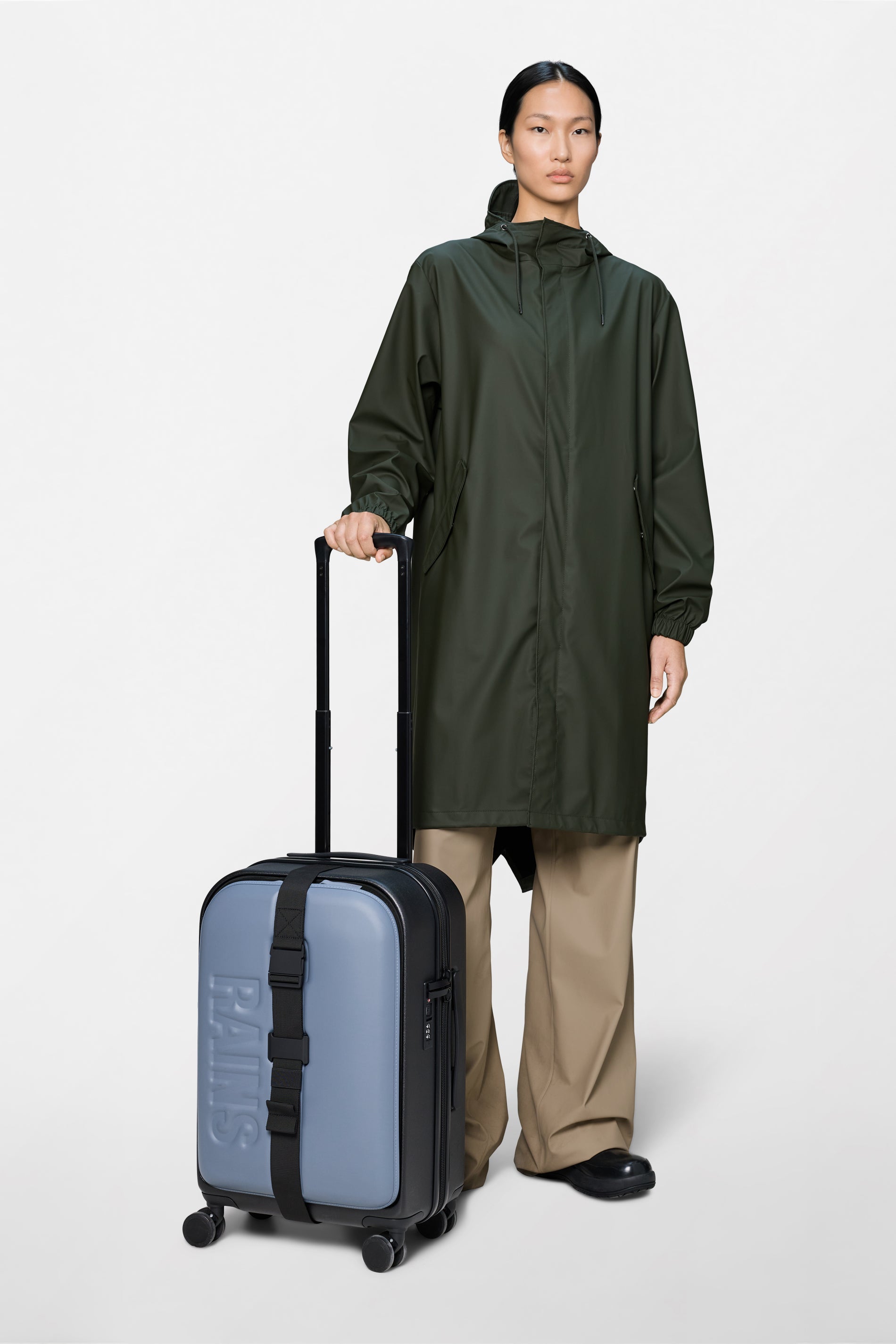 RAINS Texel Cabin Trolley Blue Dusk 37L H55 x D25 x W33 cm Cabin