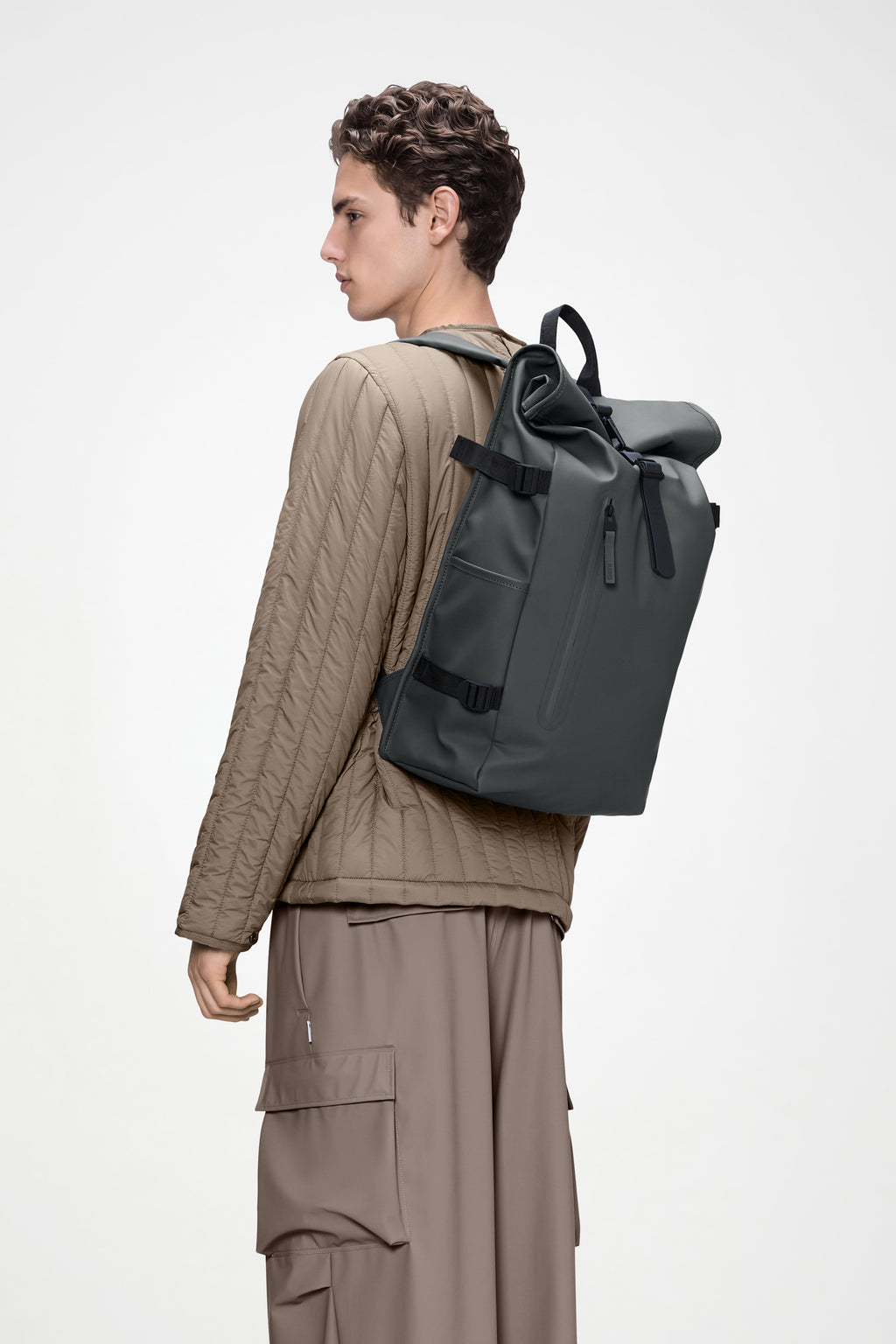 rains classic backpack liters Rains® Rolltop Rucksack Large in Black for €139