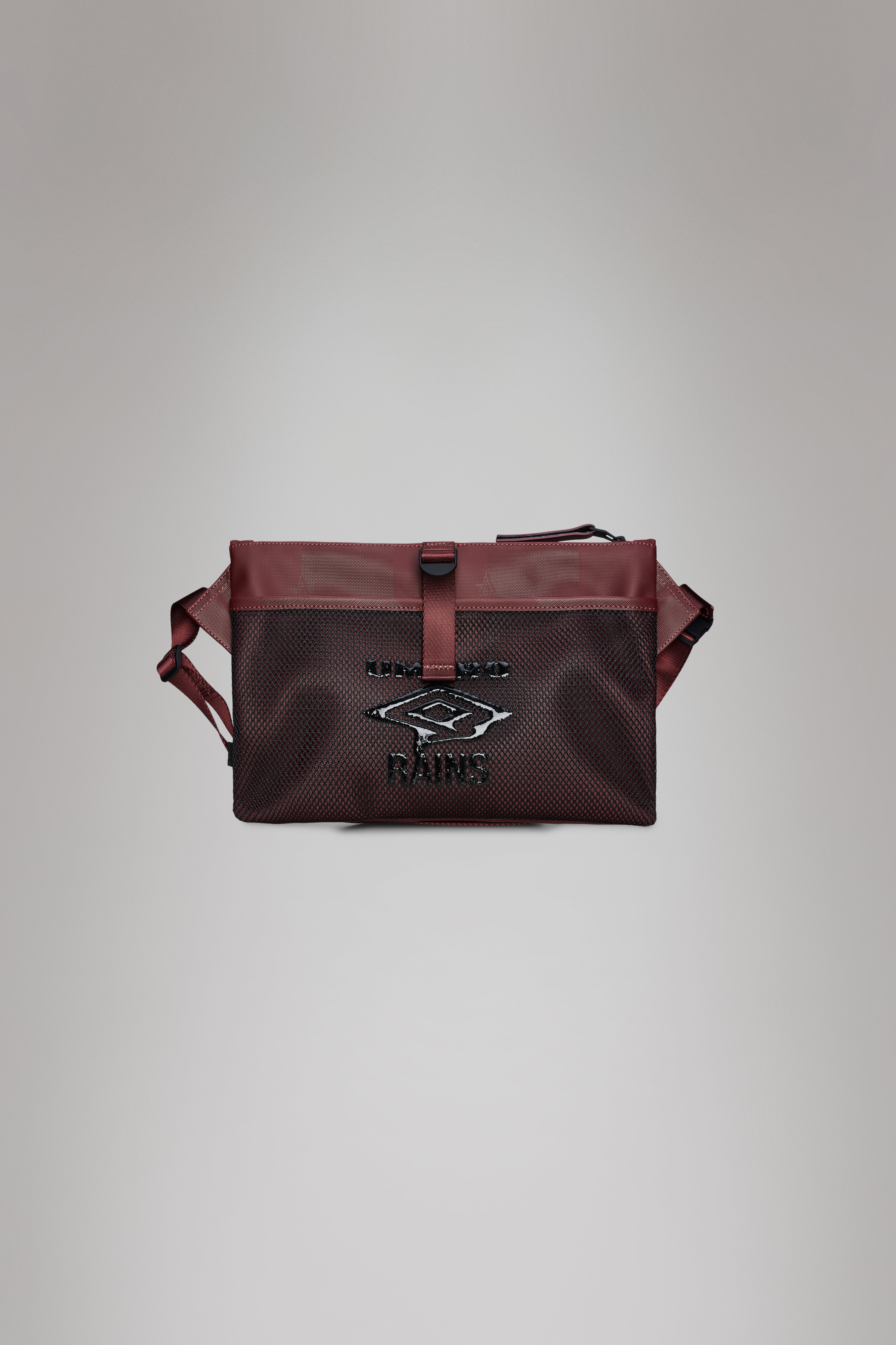 RAINS Rains x Umbro Transfer Musette Bag Maroon Red Crossbody