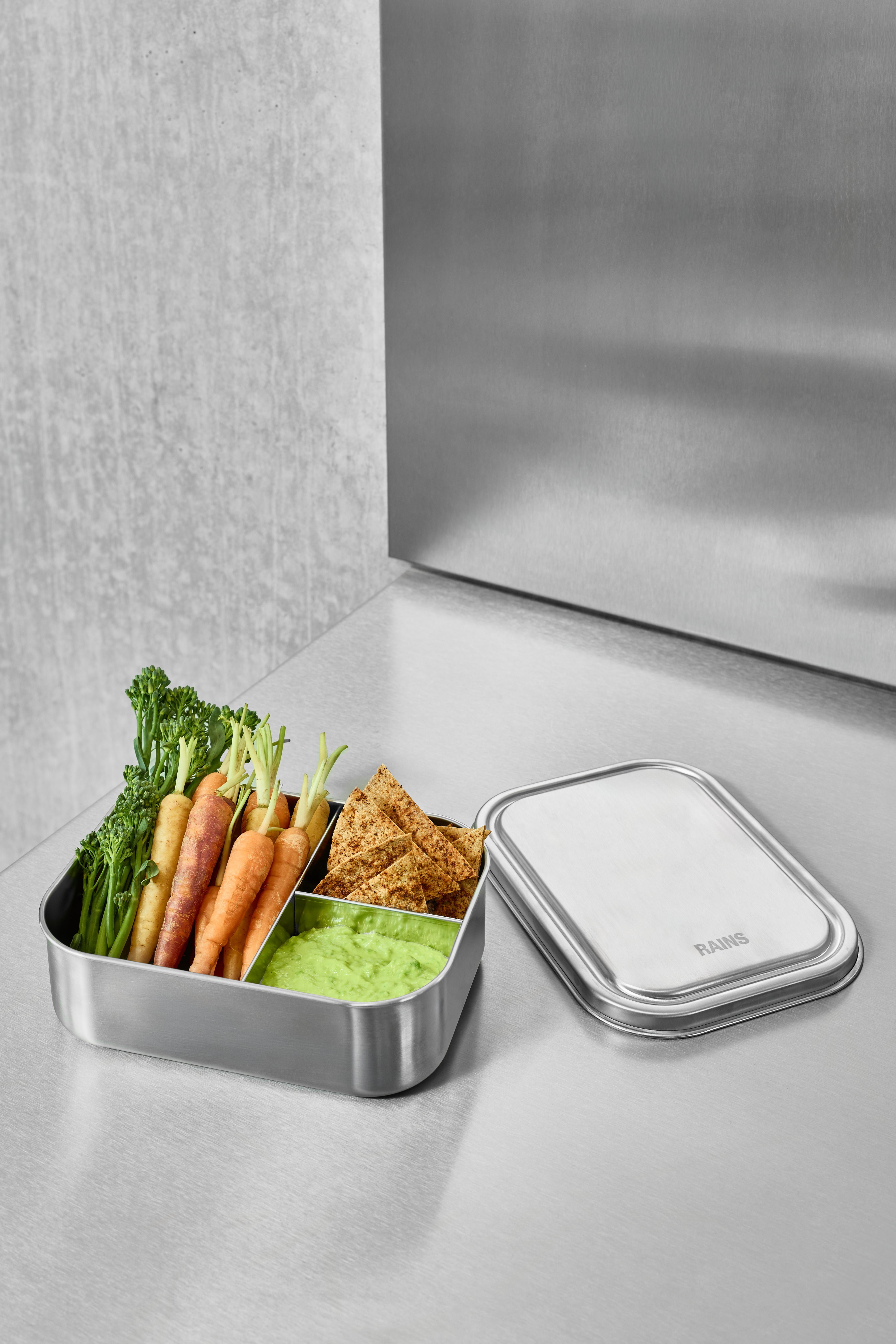 RAINS Lunch Box Large Steel Lunch Box