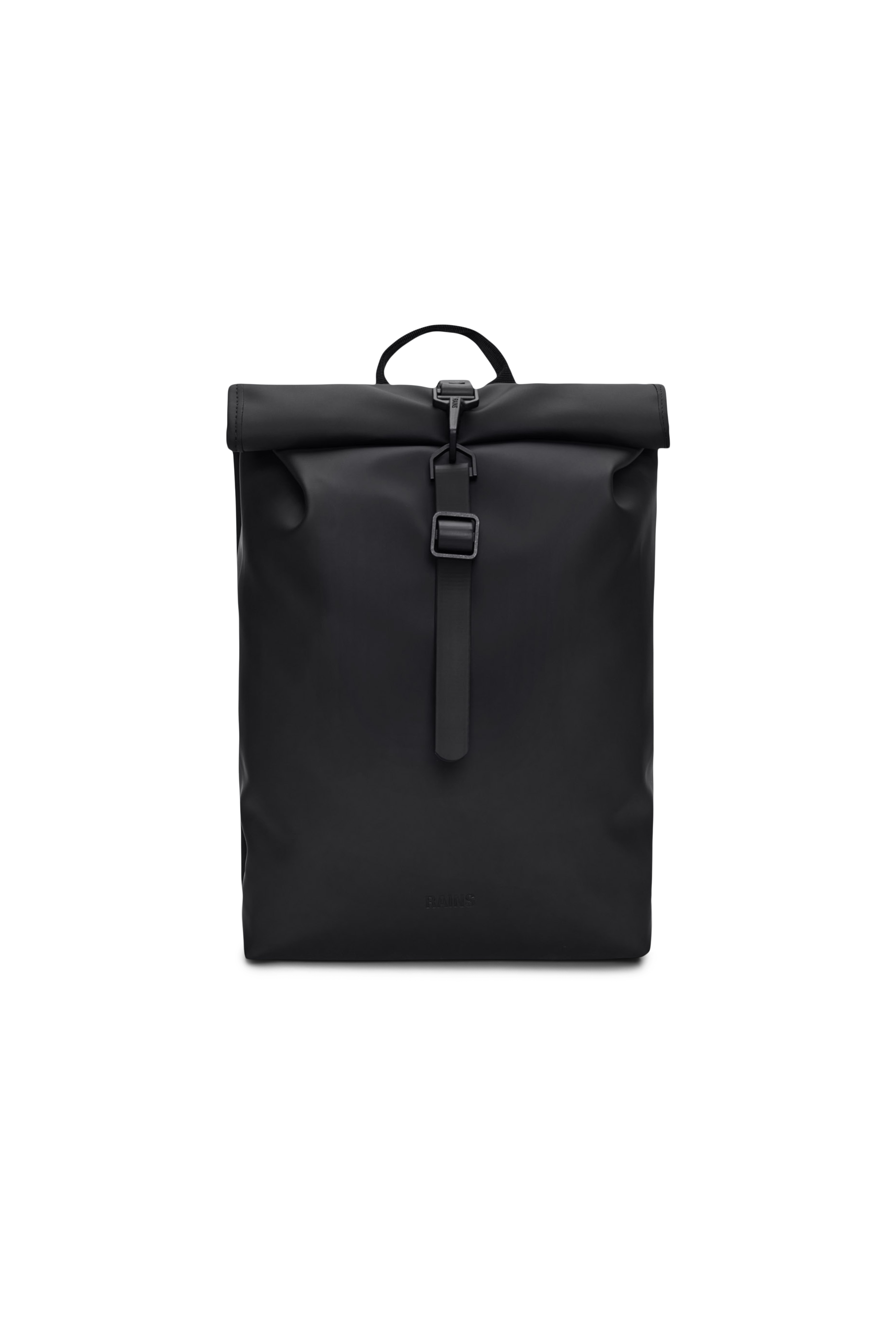 RAINS Rolltop Rucksack Mini Black Backpack