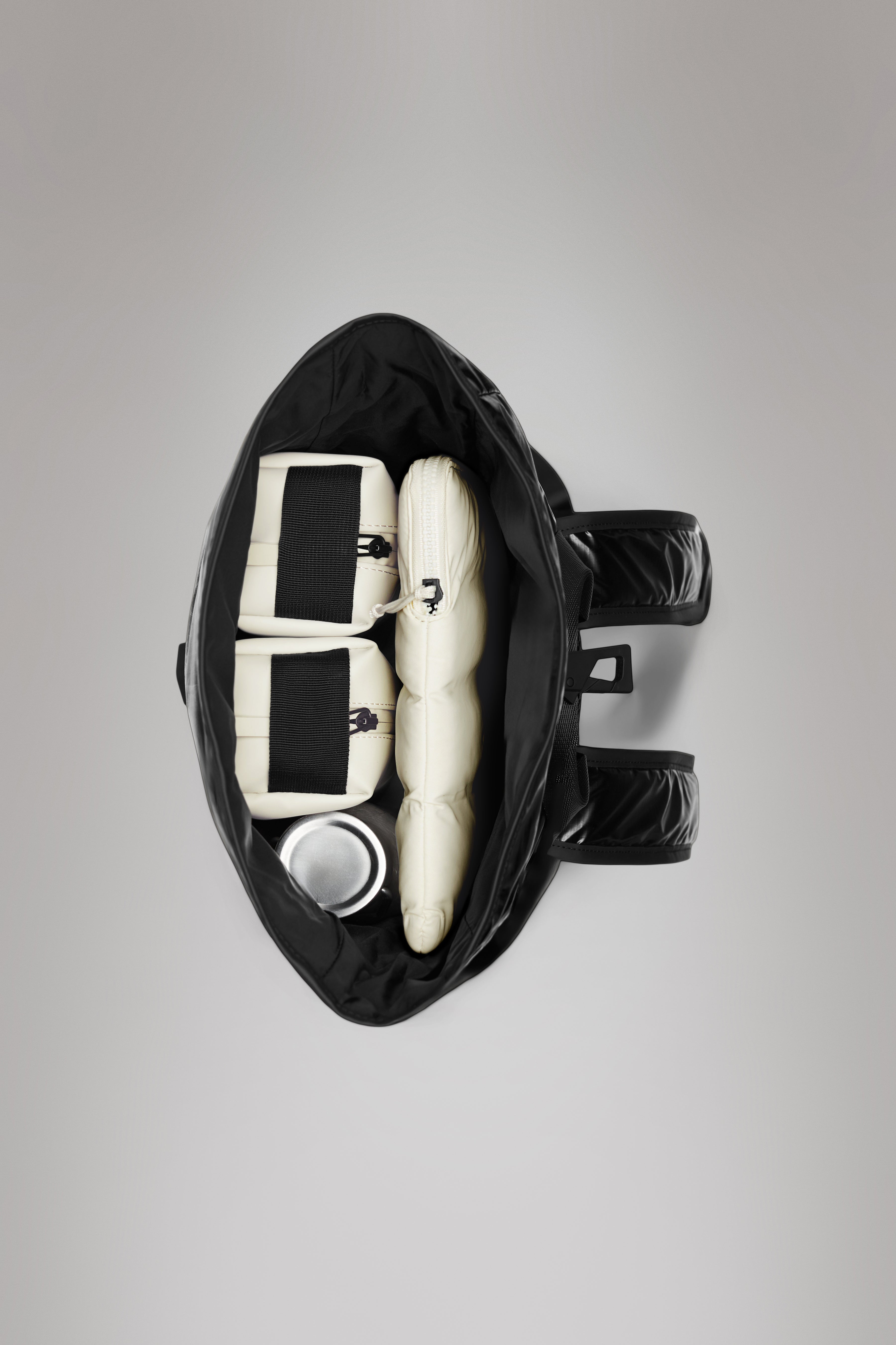 RAINS Sibu Rolltop Rucksack Mini Black 10L H39 x D10 x W27 cm Backpack