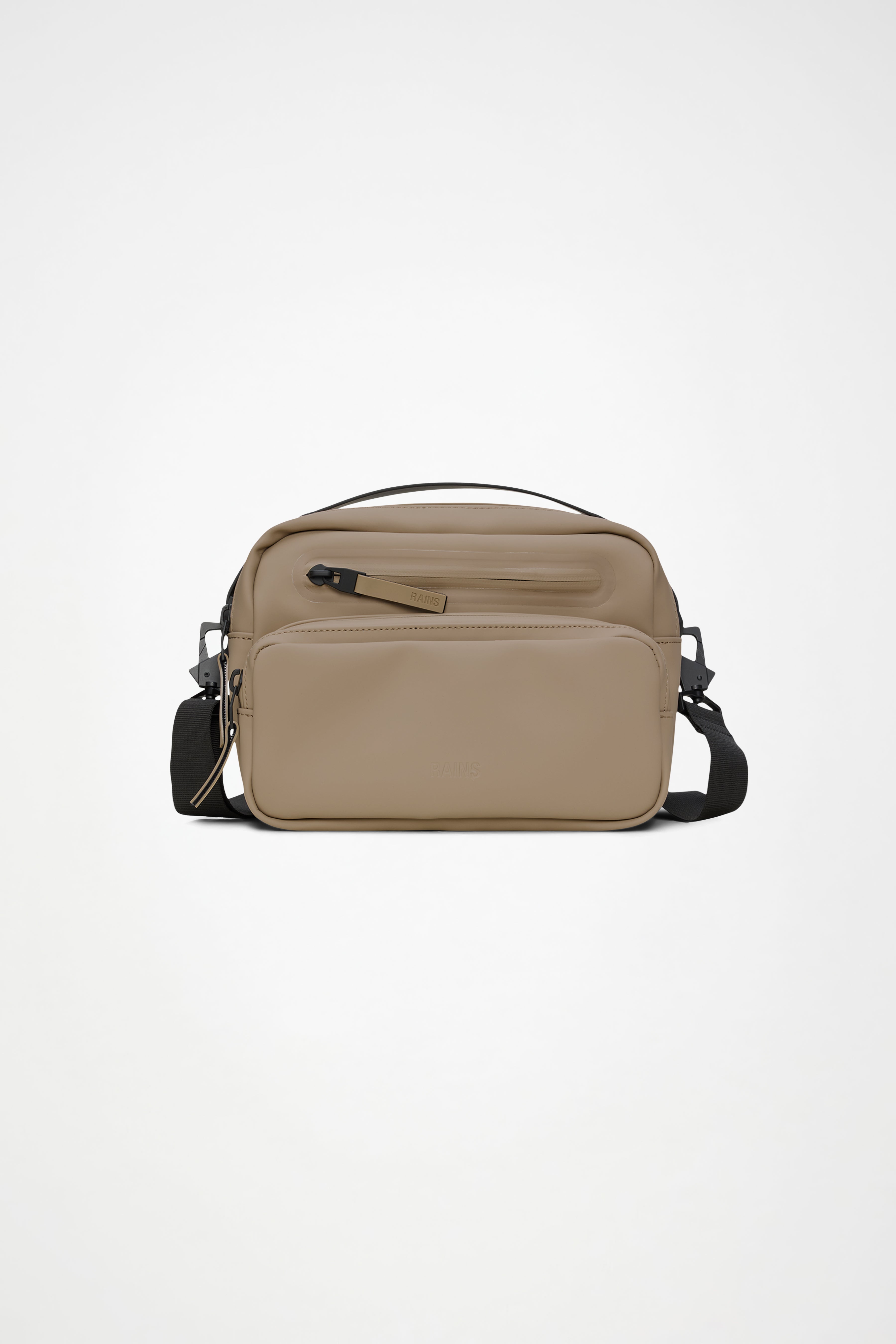 RAINS Cargo Box Bag Beige 4L H18 x D8 x W25 cm Crossbody