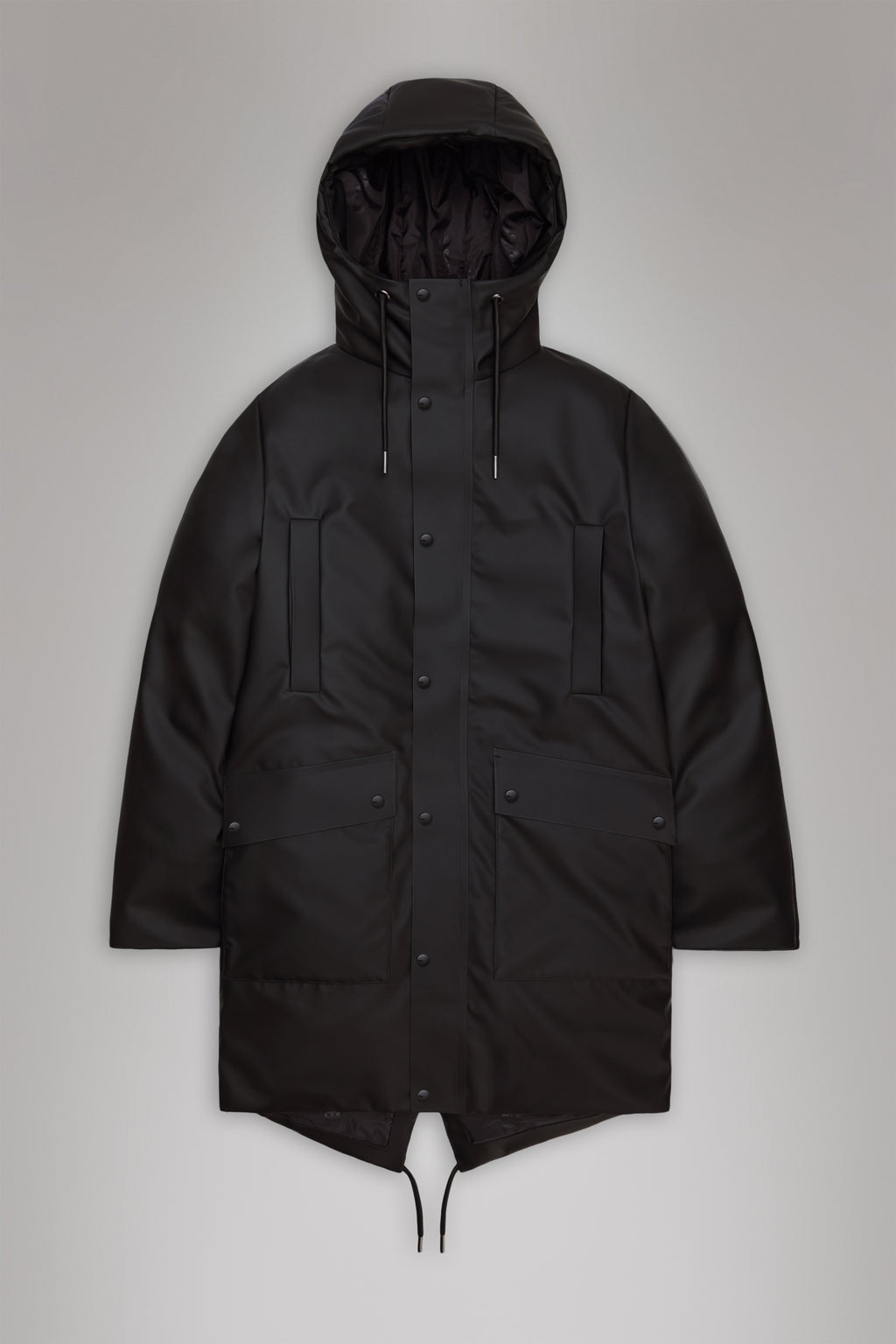 Rains® Nome Long Parka in Black for €399 2-Year Warranty