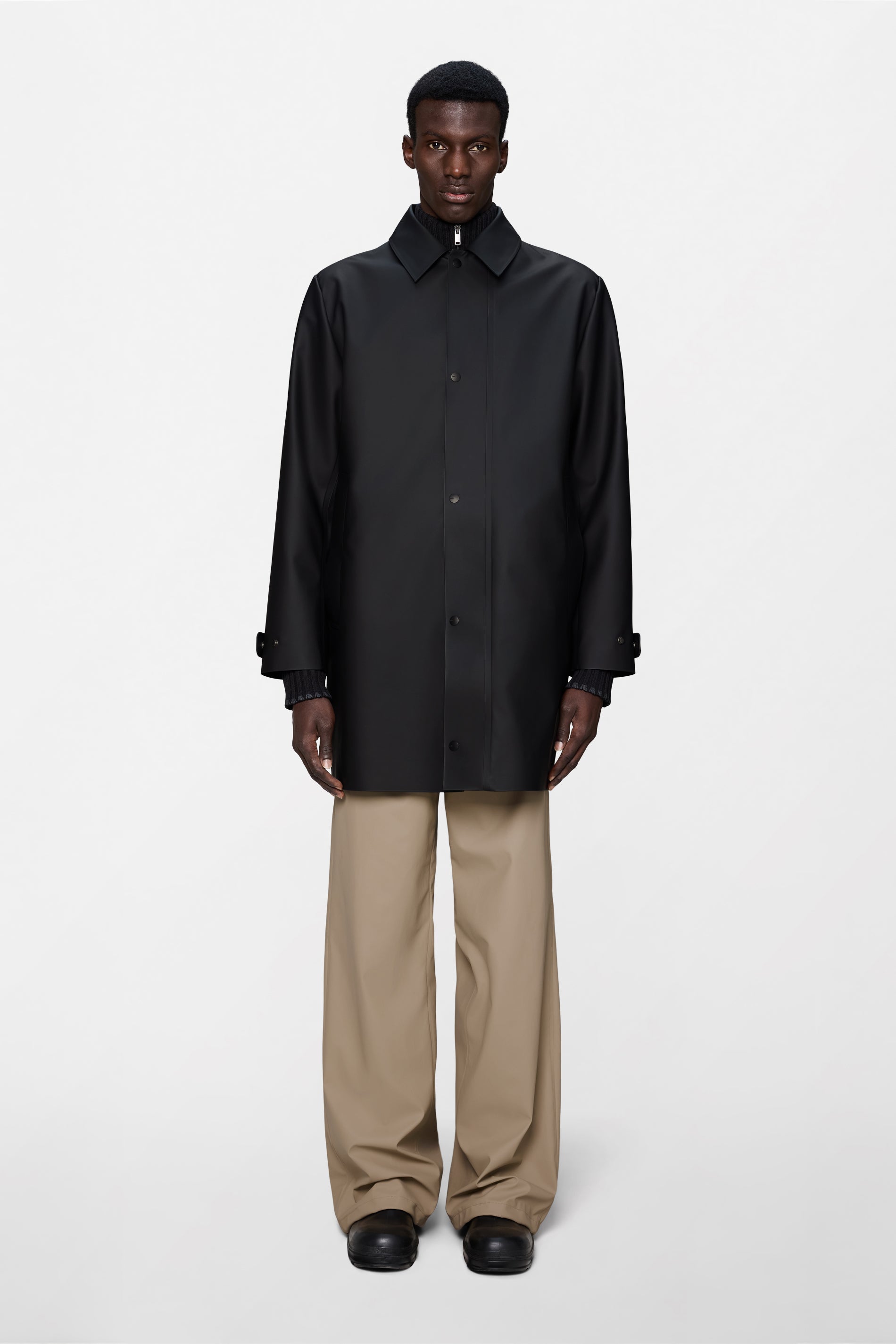 RAINS Nara Long Jacket Black Jacket