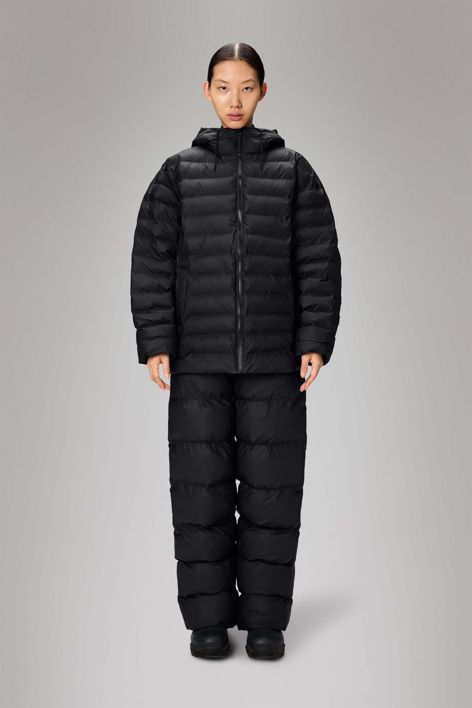 Rains Lohja Puffer Jacket Black Jacket