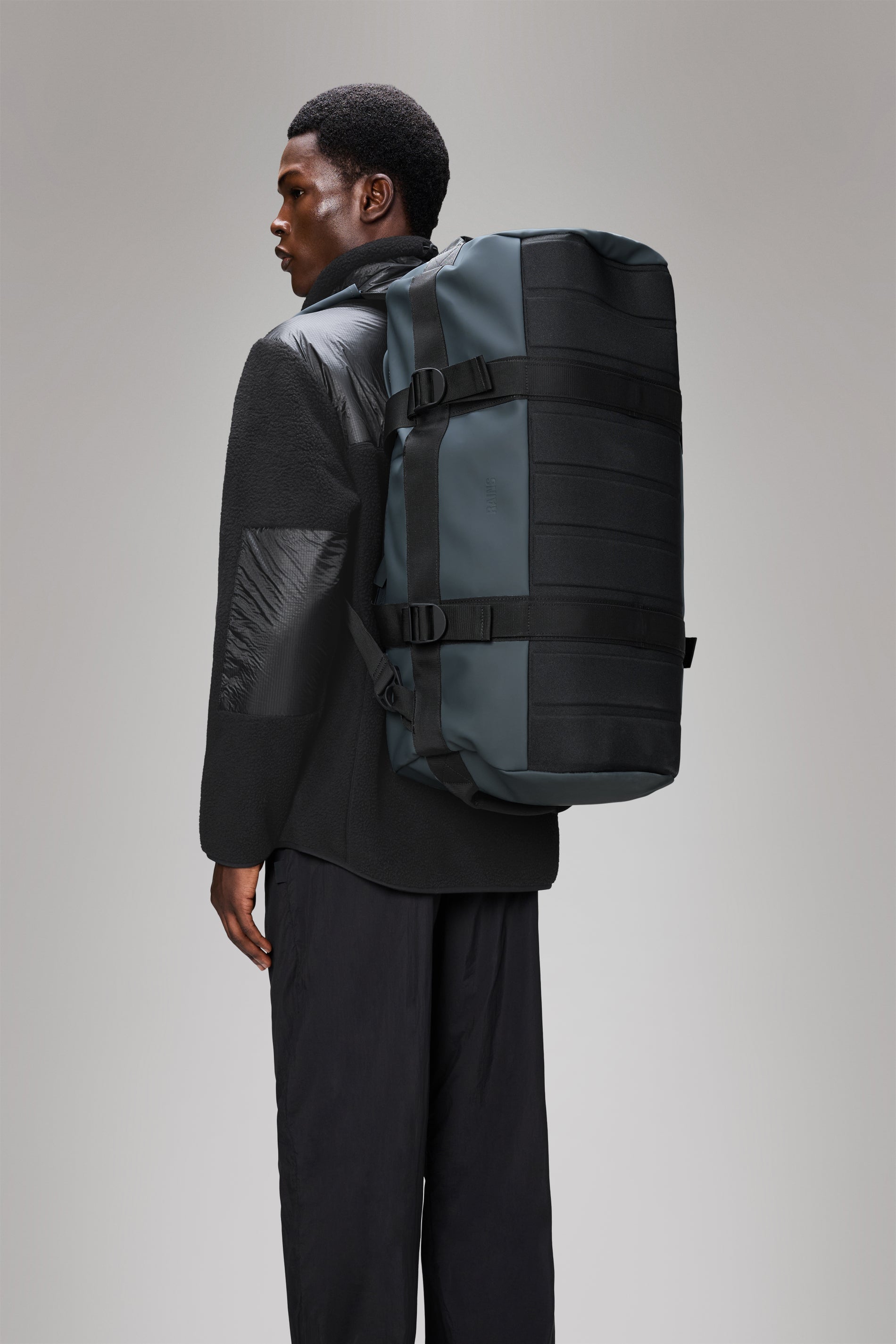 Rains Texel Duffel Bag Lagoon 68L H34 x D34 x W59 cm Duffel