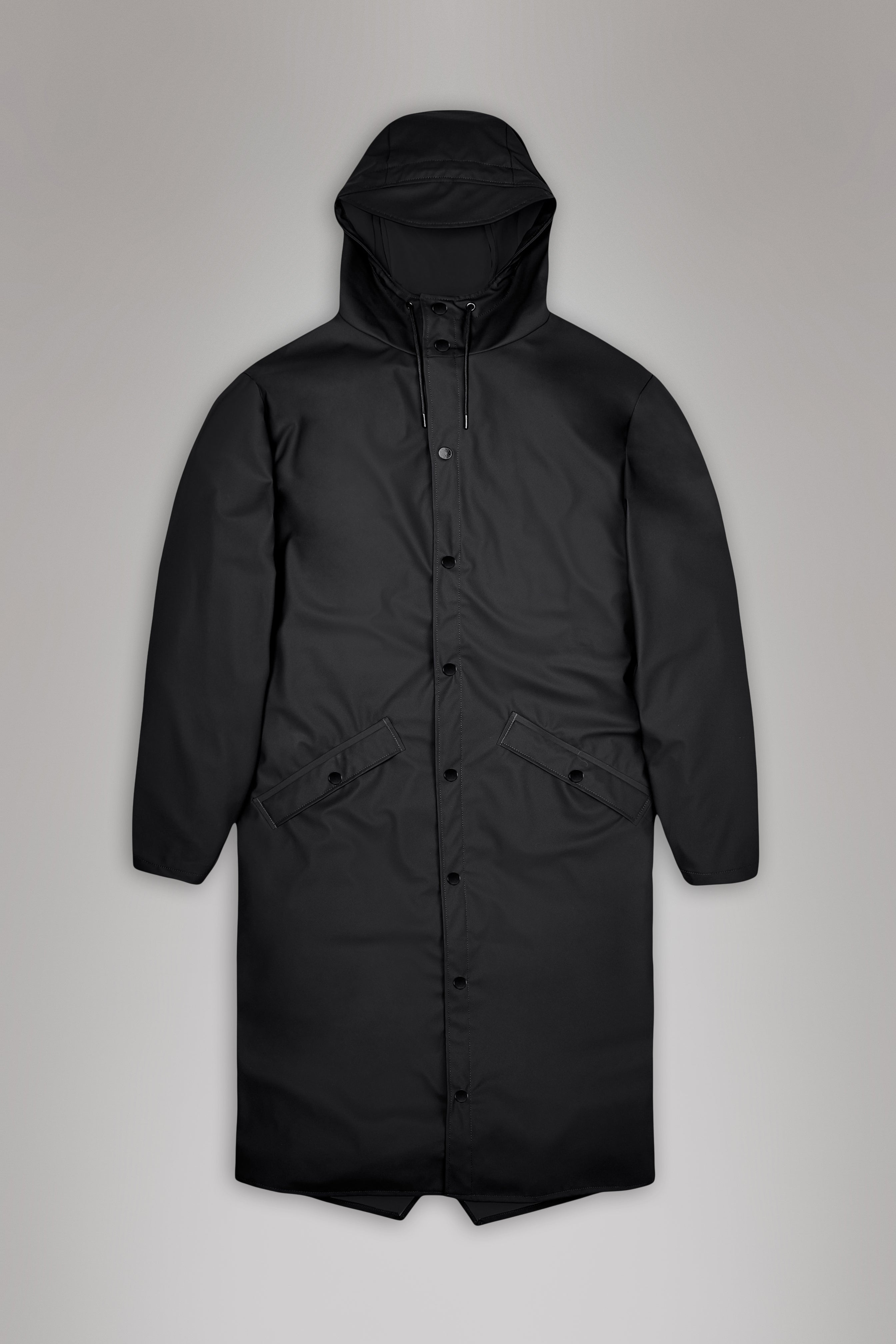 RAINS Longer Jacket Black Jacket