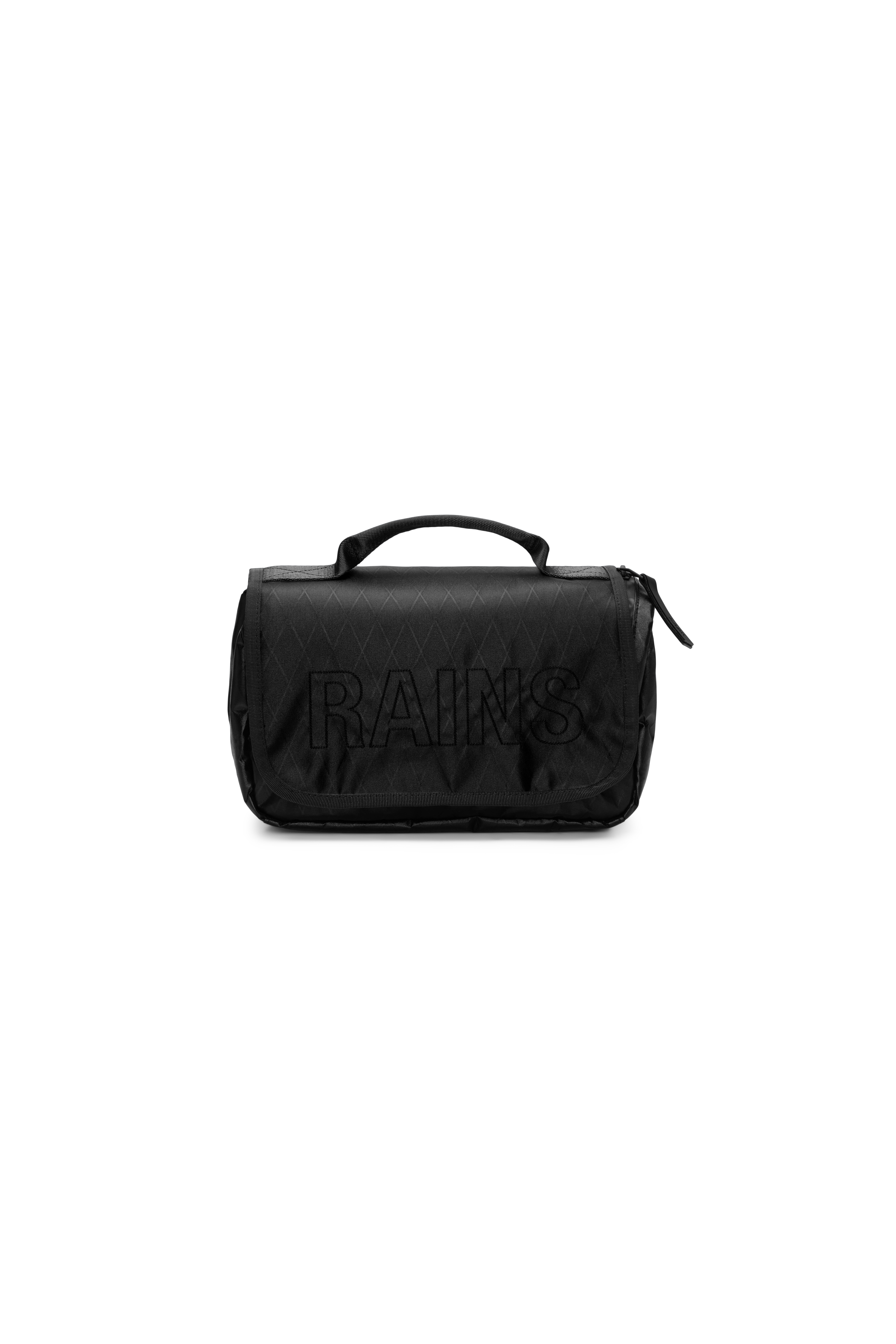 RAINS TexXel Wash Bag Jet Black 5.50L H16 x D12 x W27 cm Wash Bag