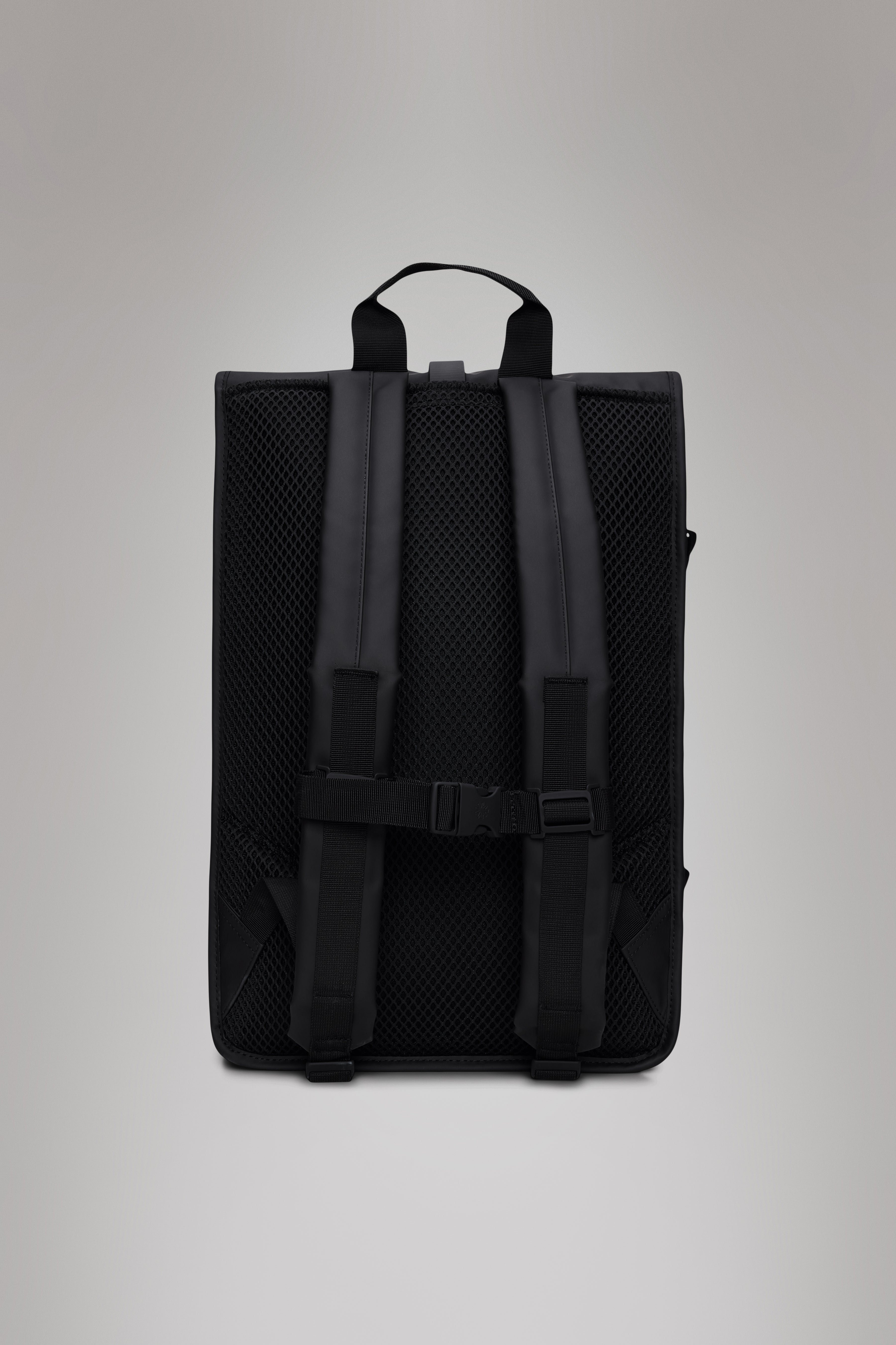 Rains Rolltop Rucksack Large Black 28L H63 x D14 x W32 cm Backpack