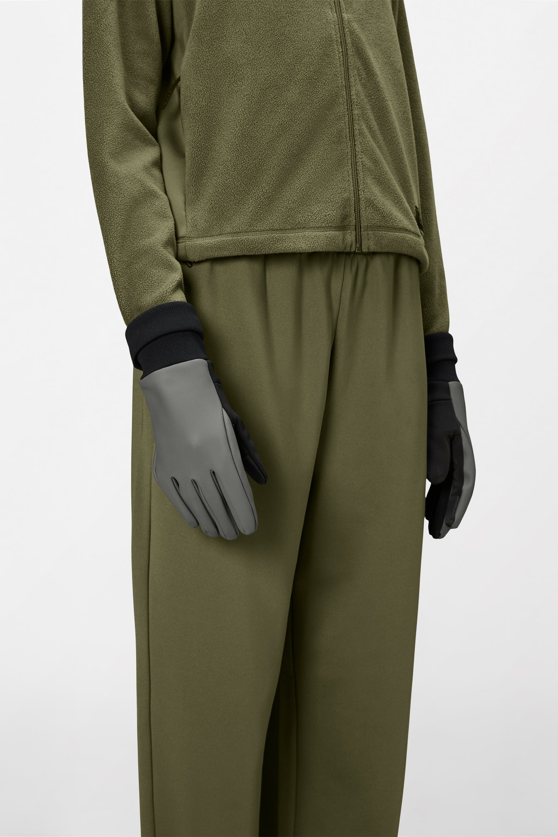 RAINS Gloves Grey Gloves & Mittens