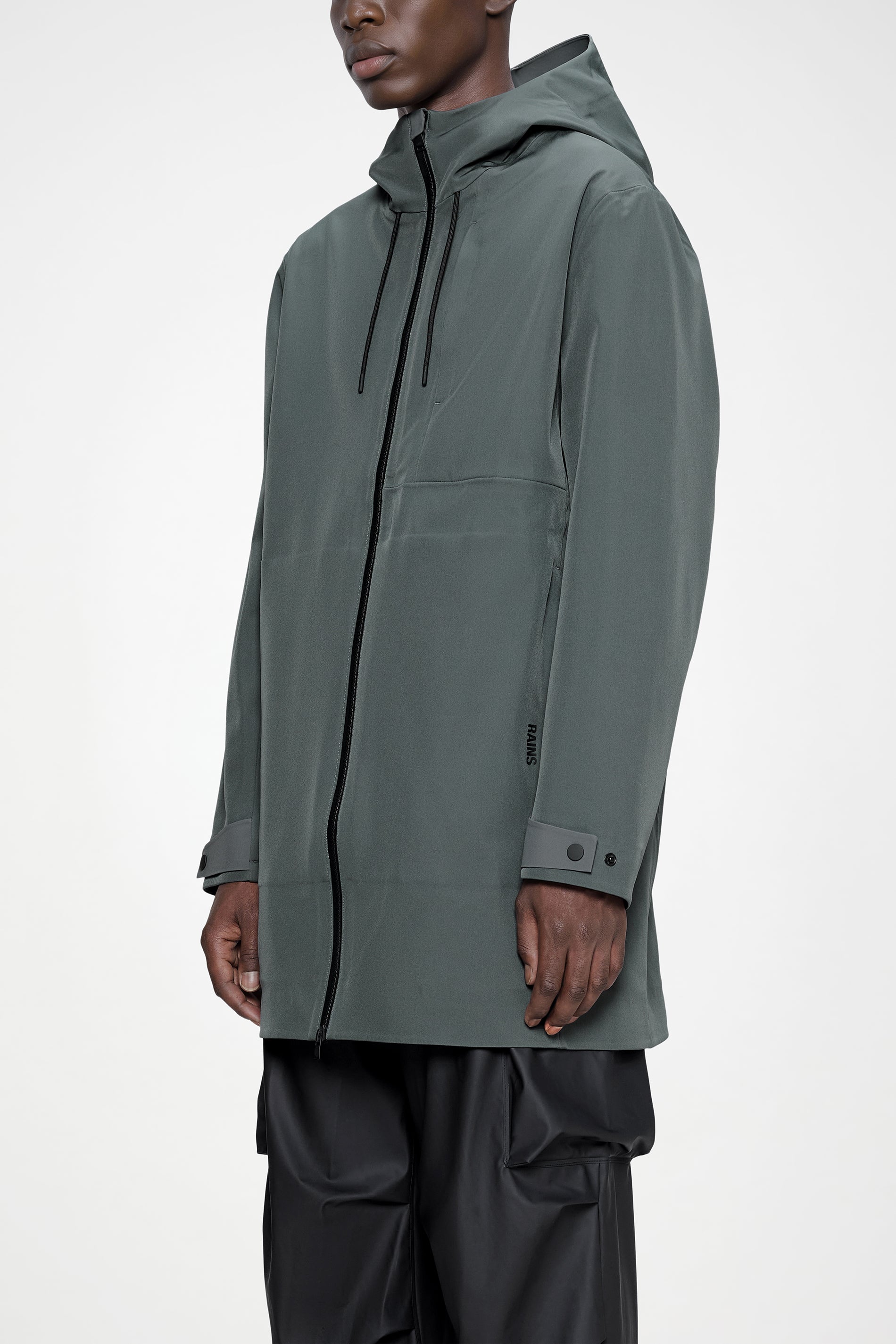 RAINS Suva Softshell Long Jacket Dark Grey Jacket