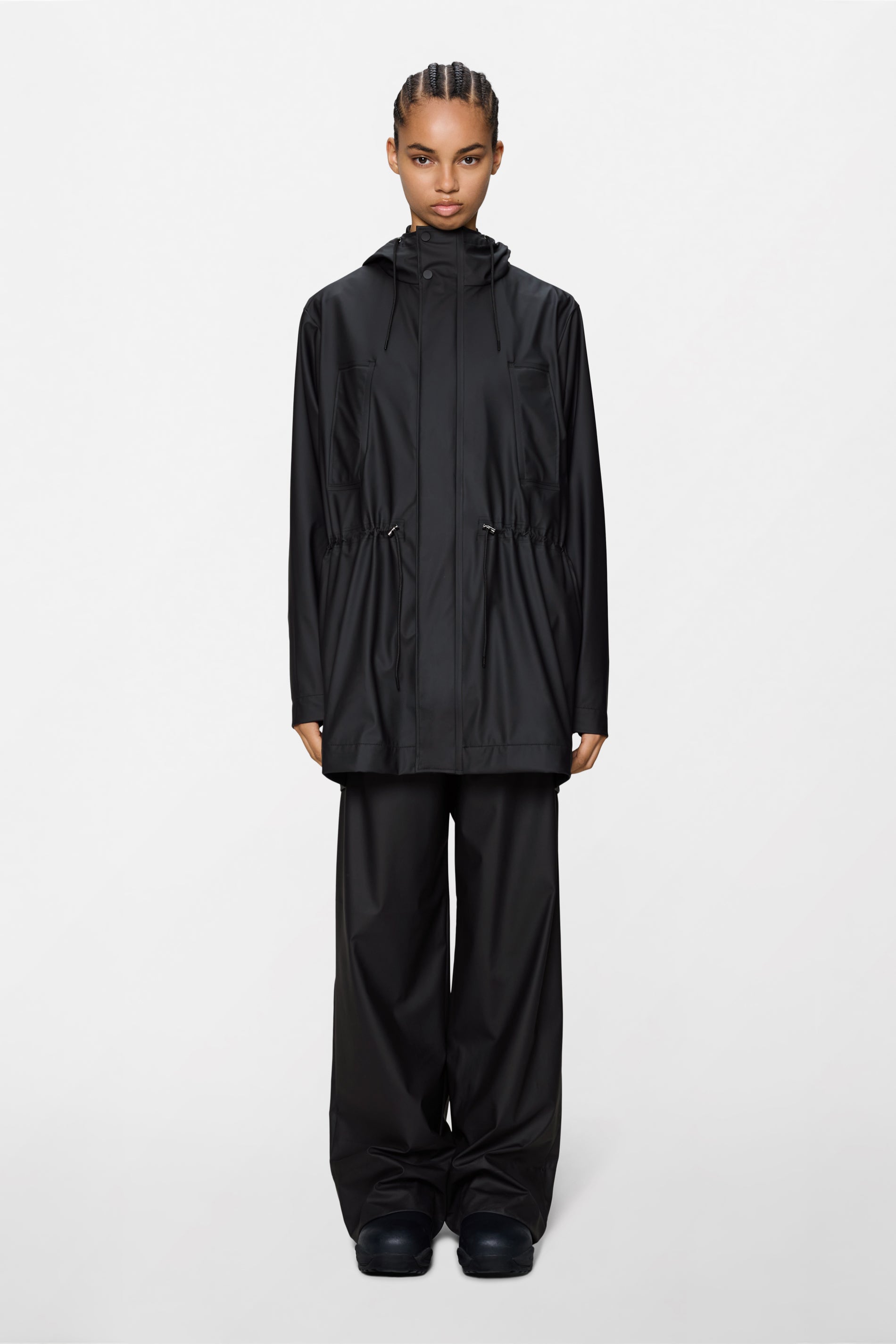 RAINS Bold Long Jacket Black Jacket