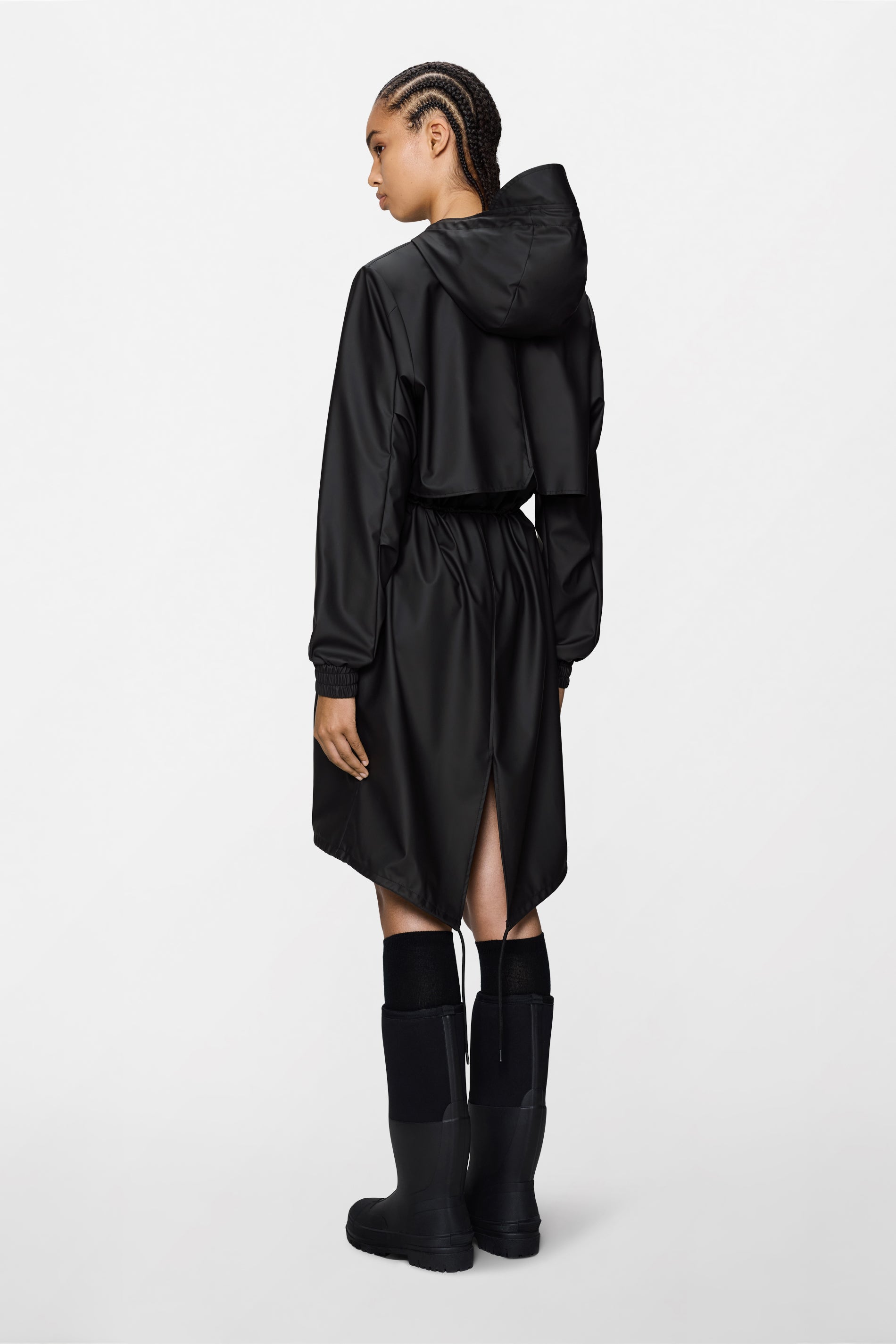 RAINS String W Parka Black Jacket