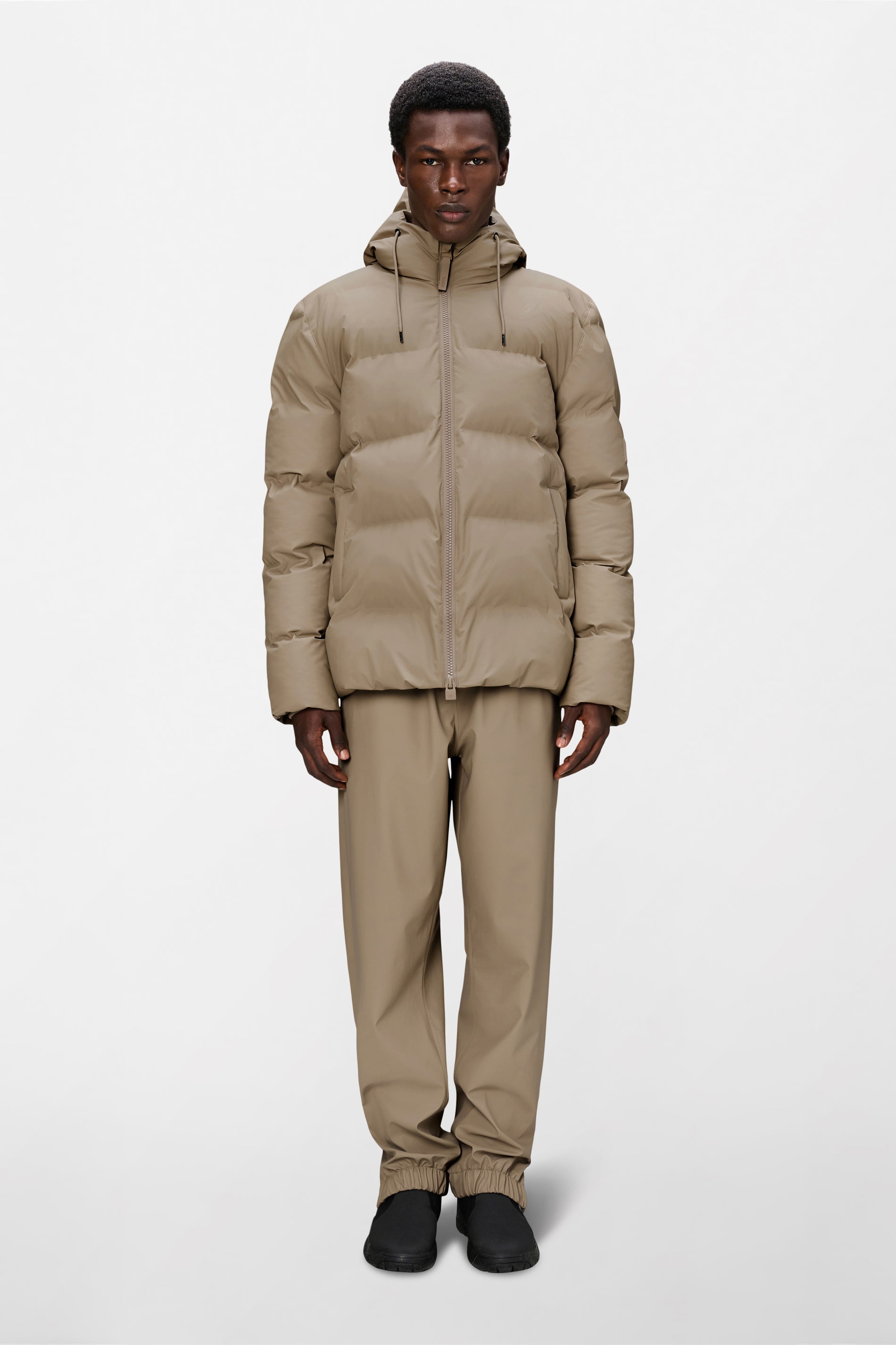 RAINS Alta Puffer Jacket Beige Jacket