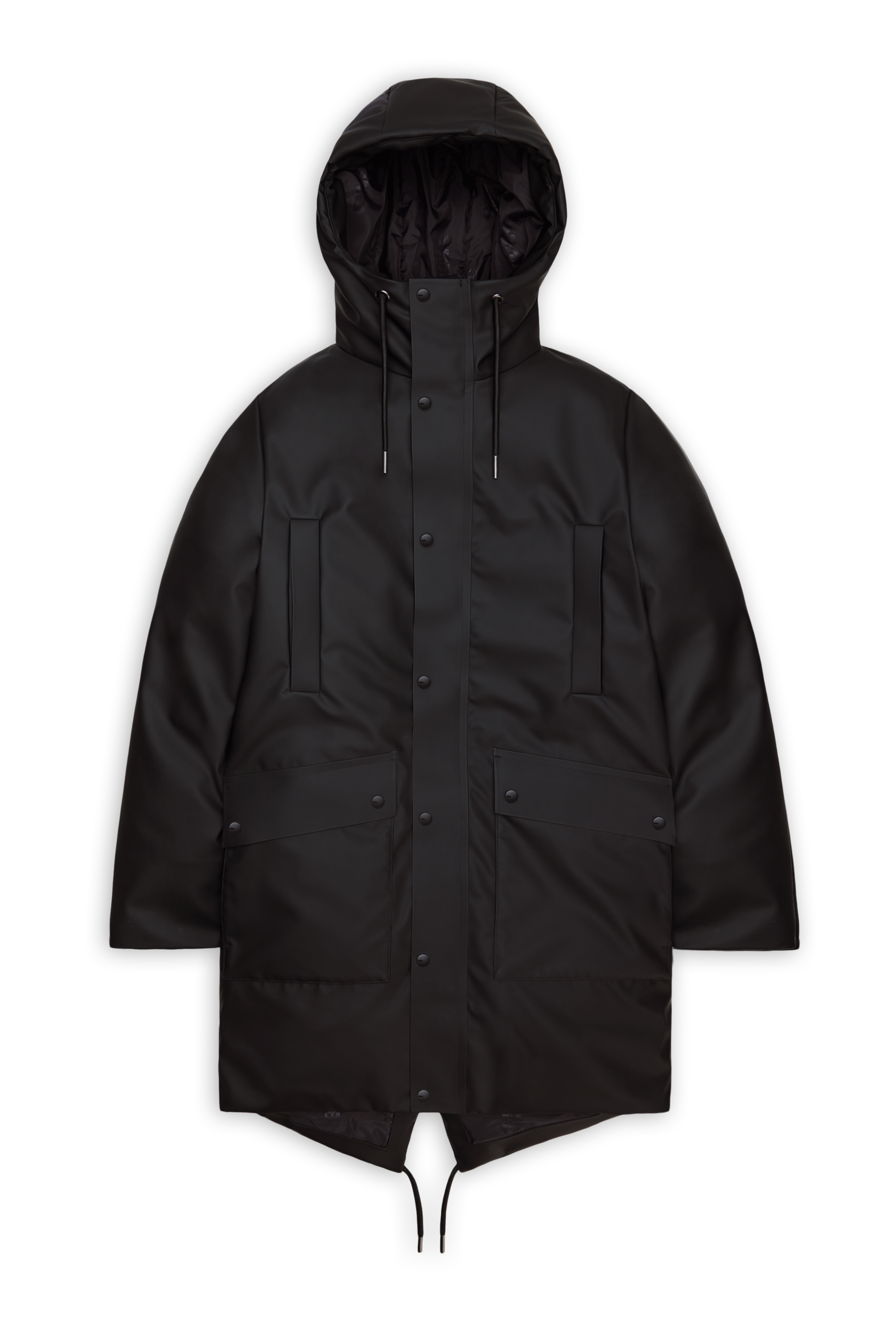 Rains Nome Long Parka Black Jacket