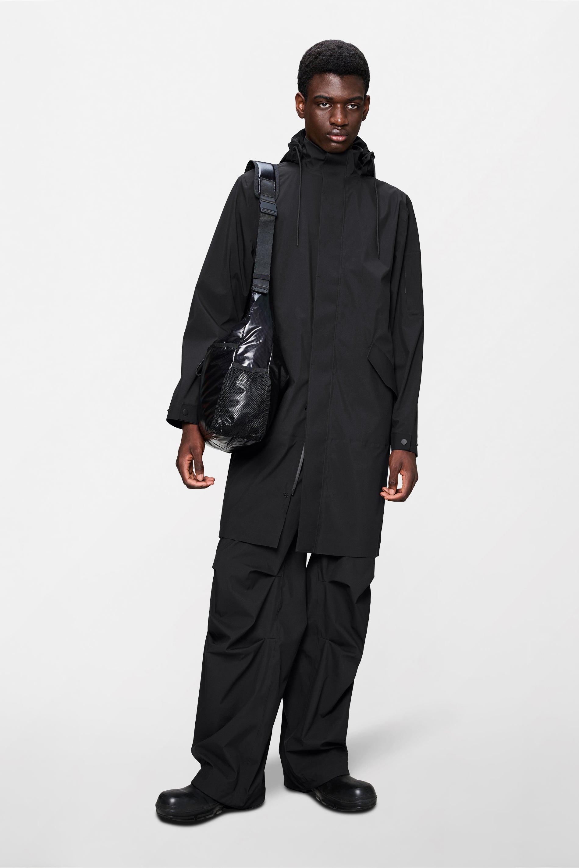 RAINS Suva Hardshell Coat Black Jacket