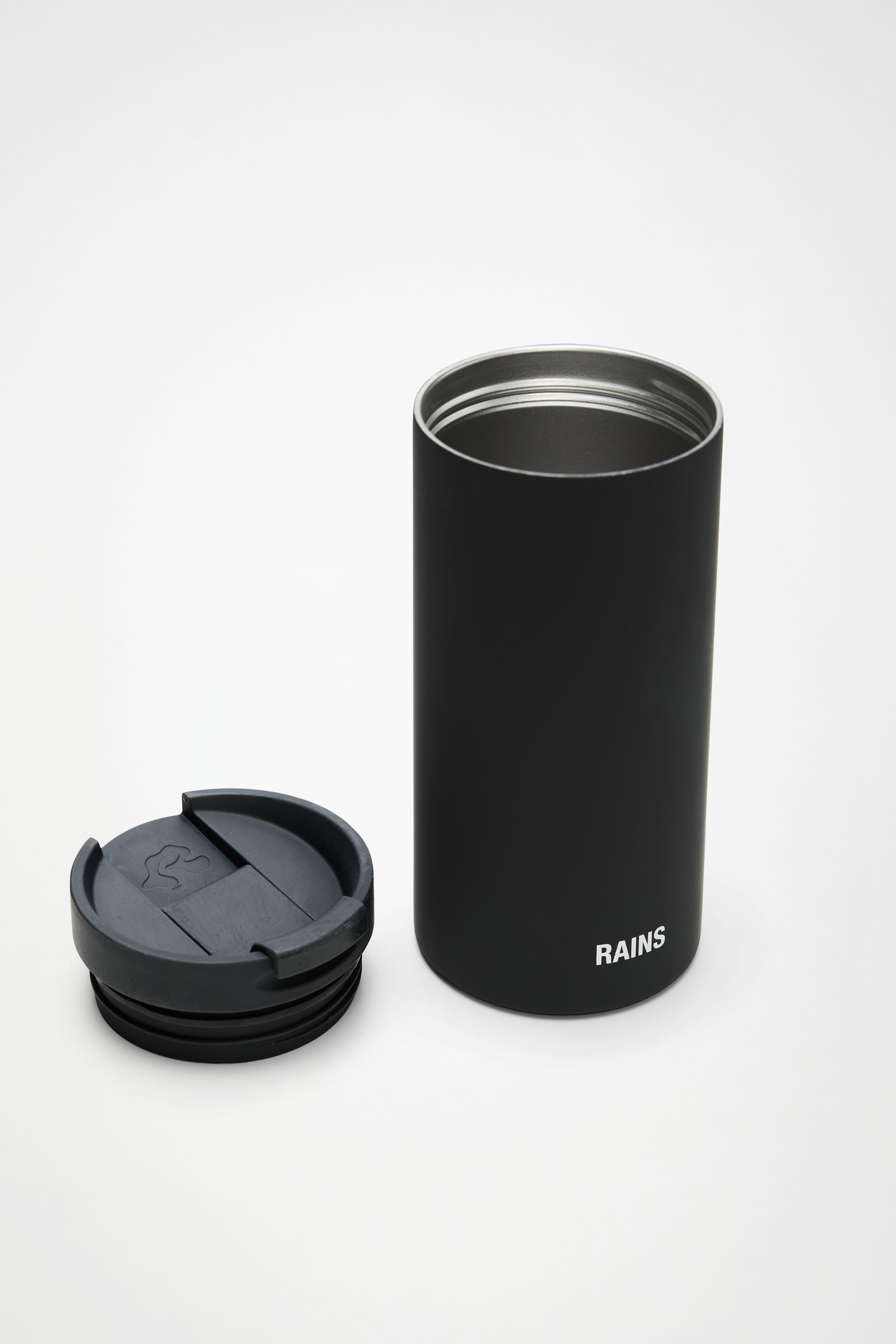 RAINS Stainless Steel Tumbler 450ml Black Coffee Mugs