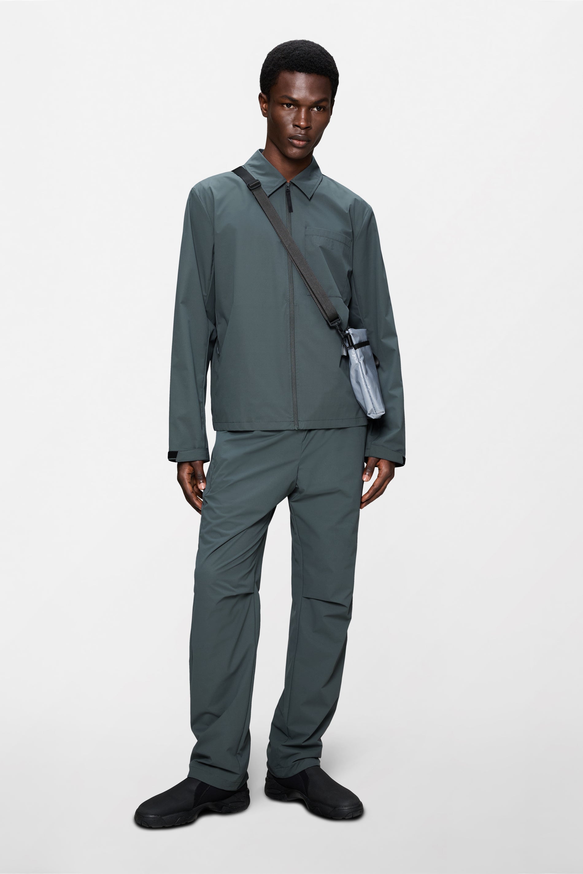 RAINS Mito Overshirt Dark Grey Long Sleeve