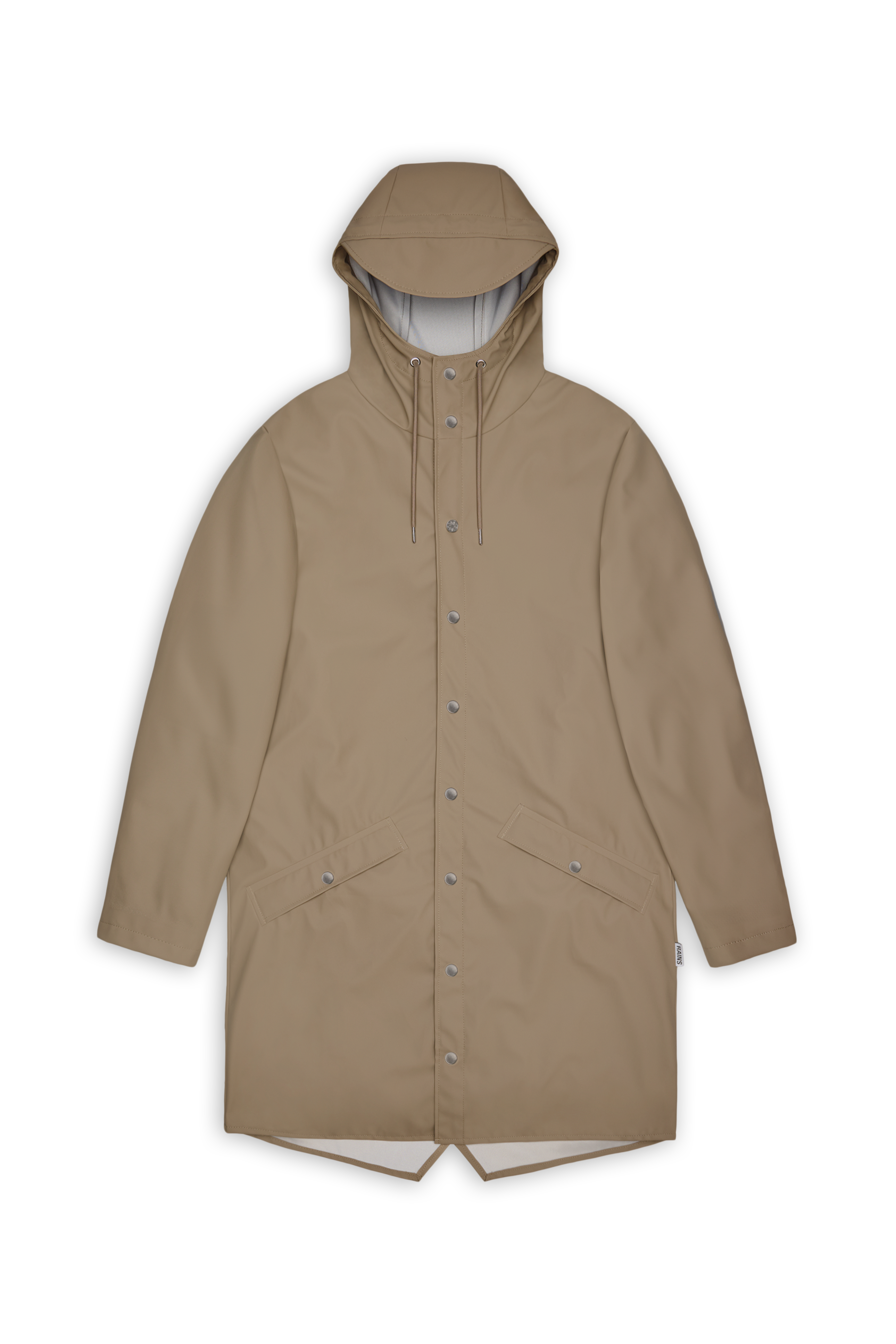RAINS Long Jacket Beige Jacket