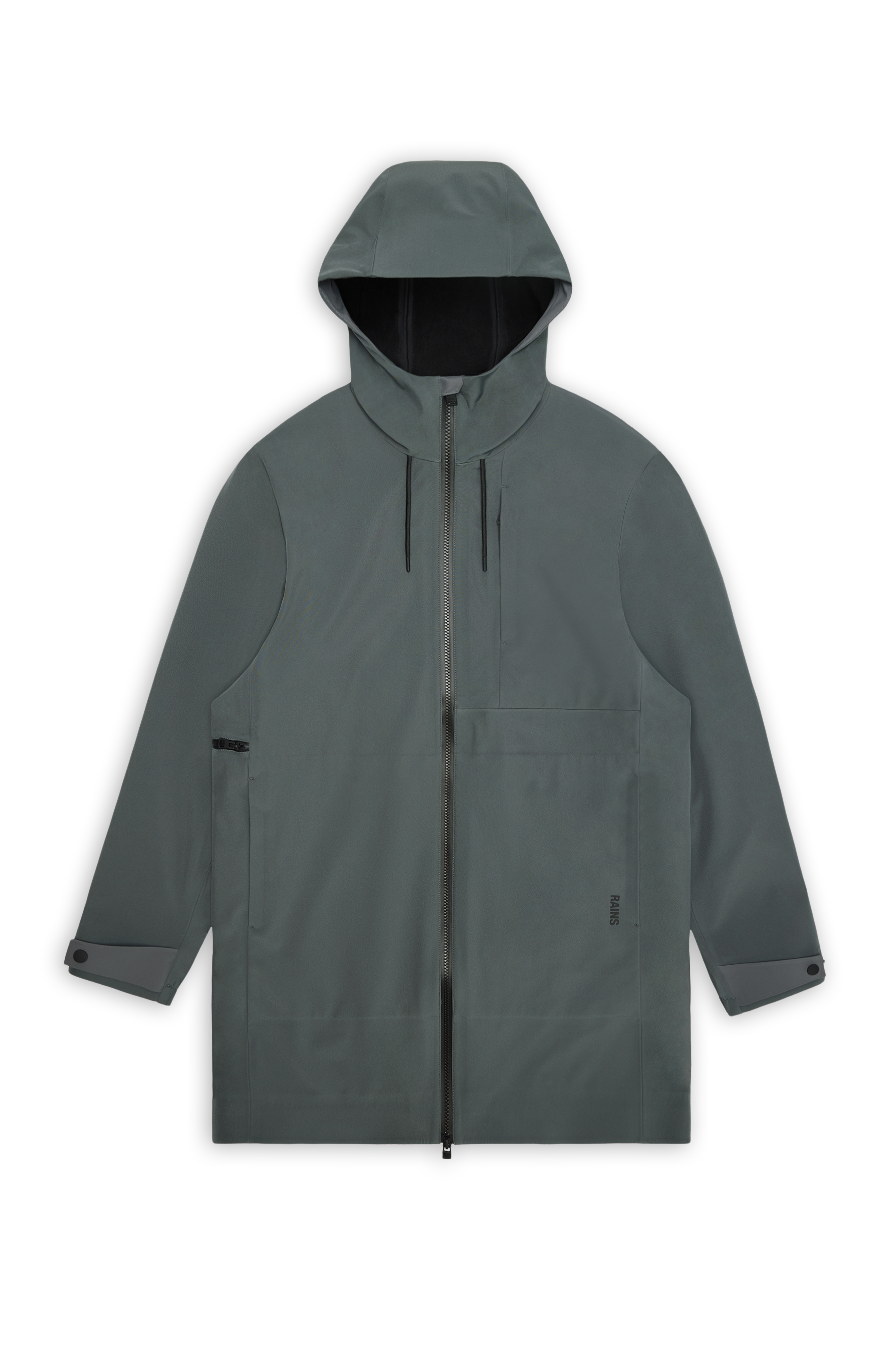 RAINS Suva Softshell Long Jacket Dark Grey Jacket