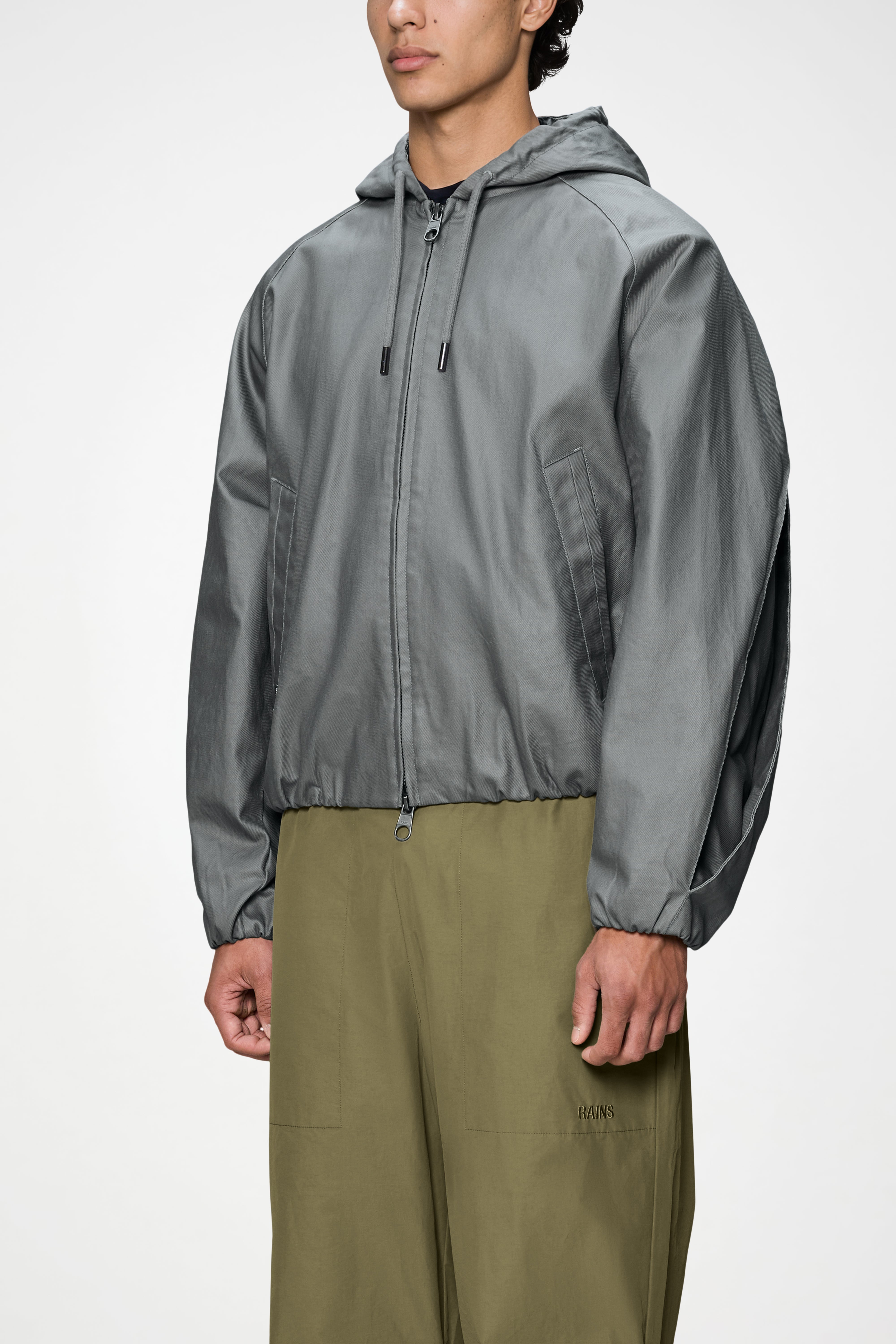 RAINS Heavy Woven Jacket Asphalt Jacket